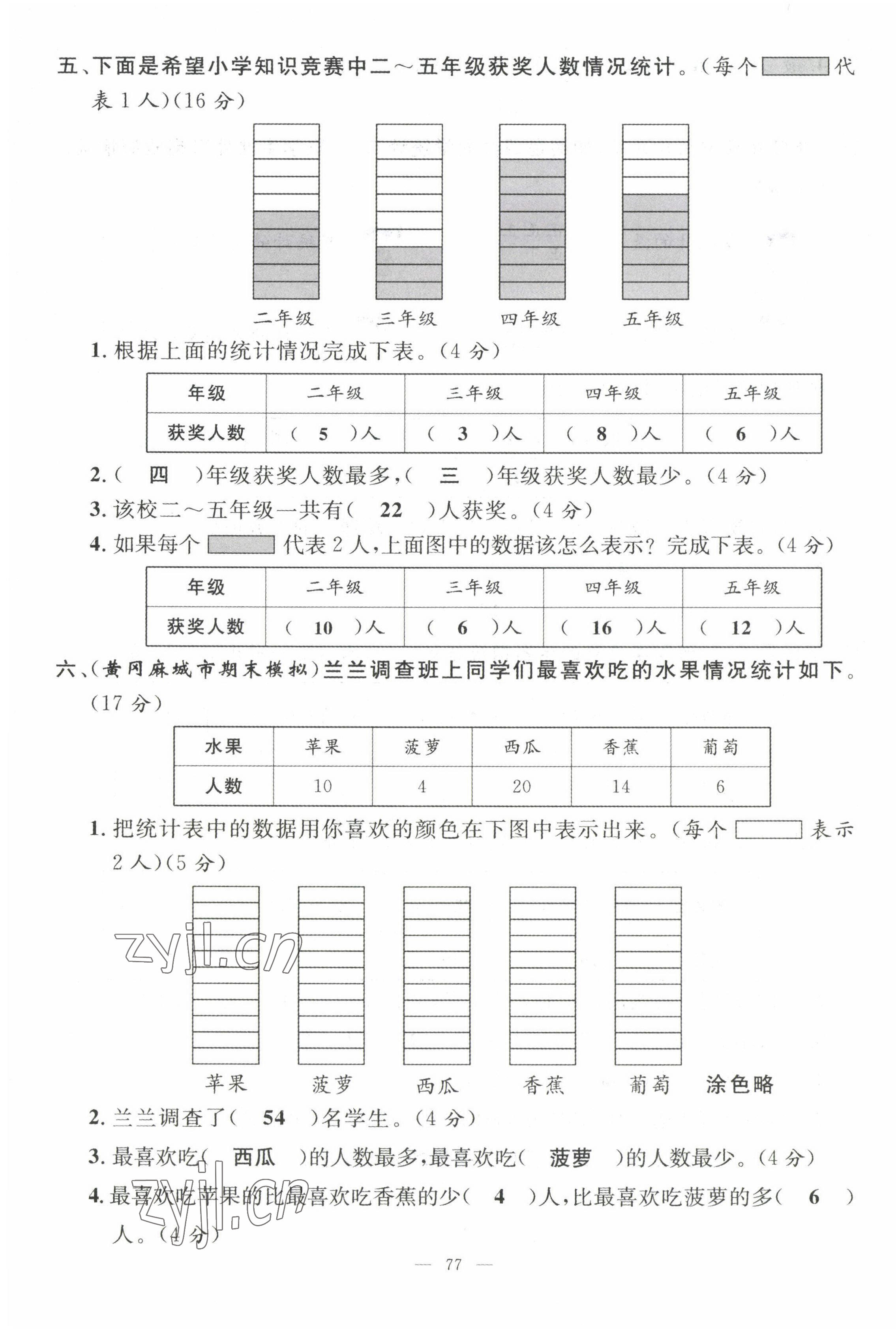 2022年名师测控二年级数学下册人教版鄂黄专版 第3页