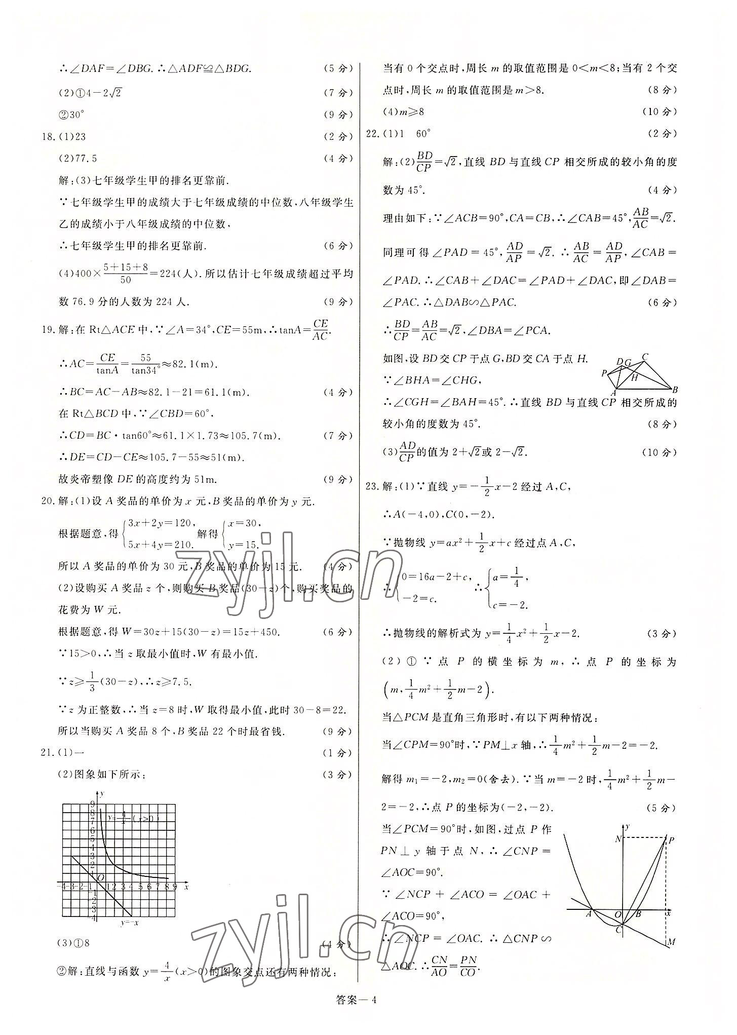 2022年新一線必刷卷數(shù)學(xué)河南專版 第4頁