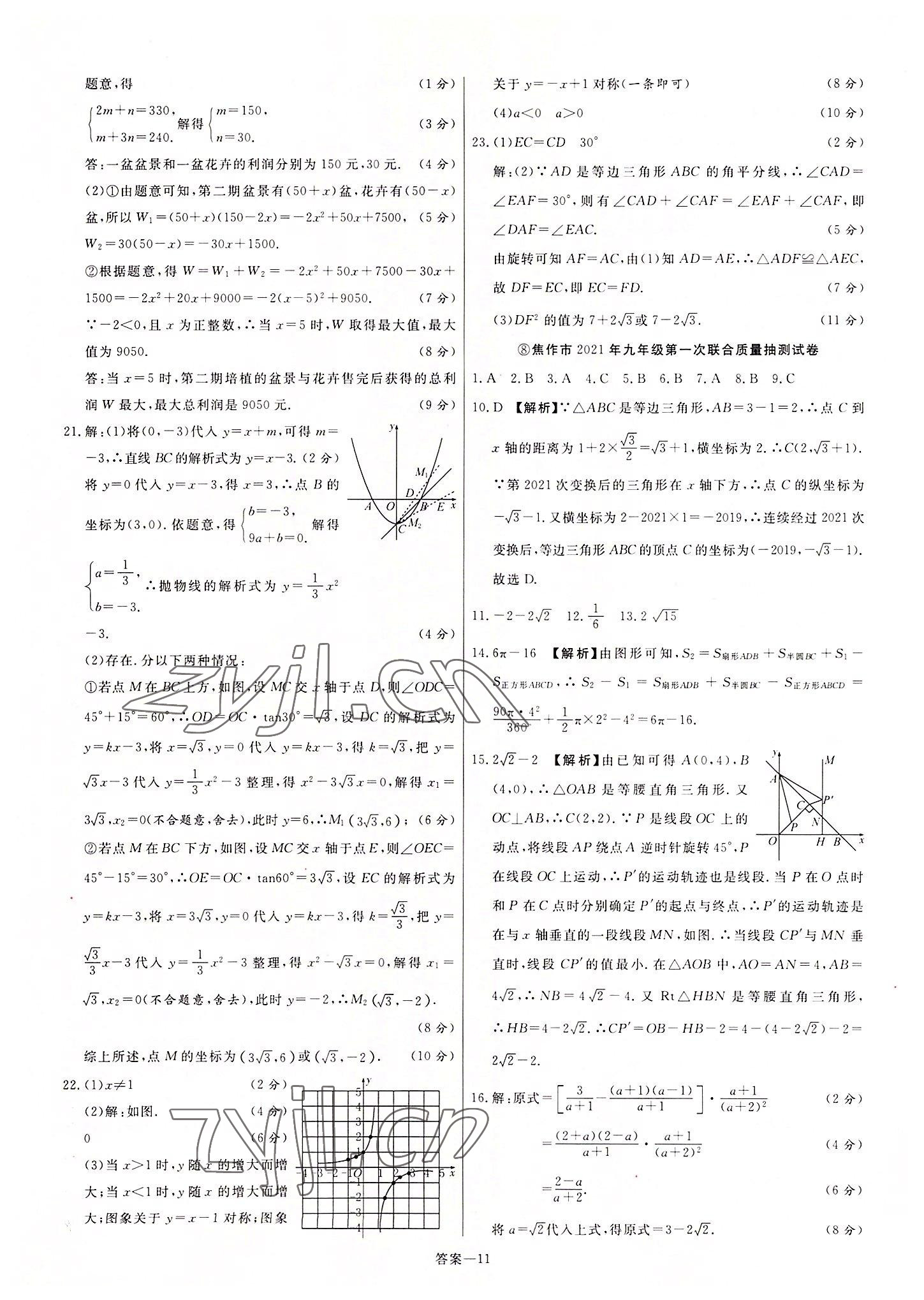2022年新一線必刷卷數(shù)學(xué)河南專版 第11頁