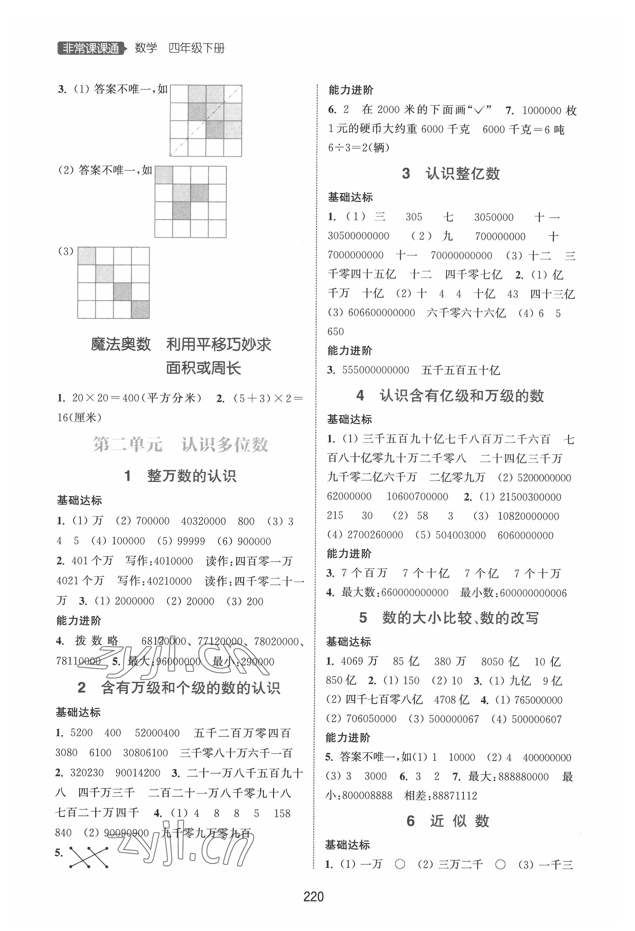 2022年通城學典非常課課通四年級數(shù)學下冊蘇教版 第2頁