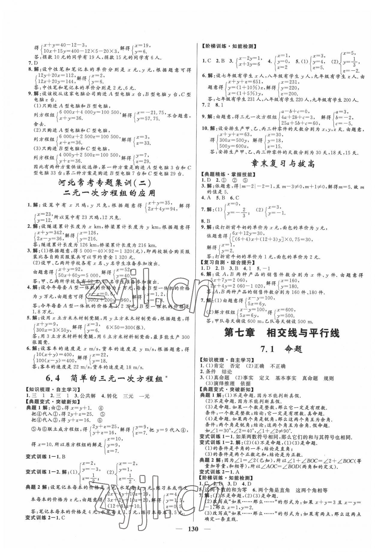 2022年奪冠百分百新導學課時練七年級數學下冊人教版 第4頁