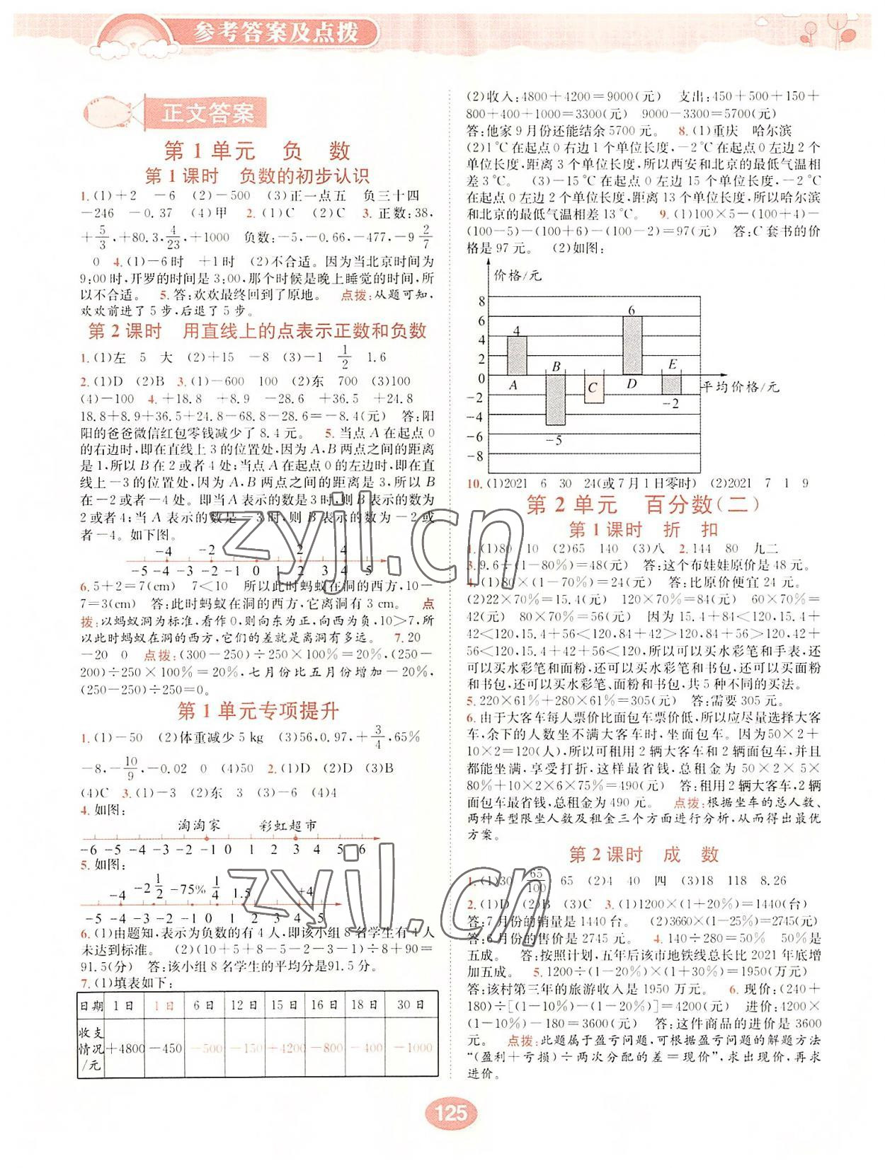 2022年彩虹作業(yè)幫六年級(jí)數(shù)學(xué)下冊(cè)人教版 第1頁(yè)