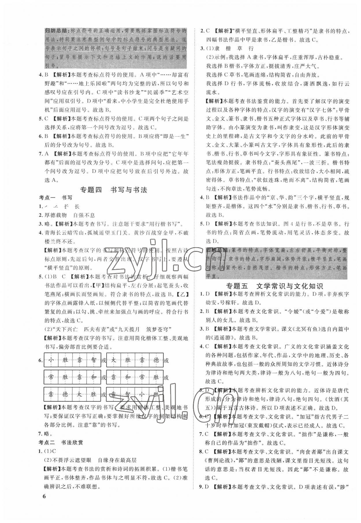 2022年極智好卷中考真題分類卷語文河北專版 第6頁