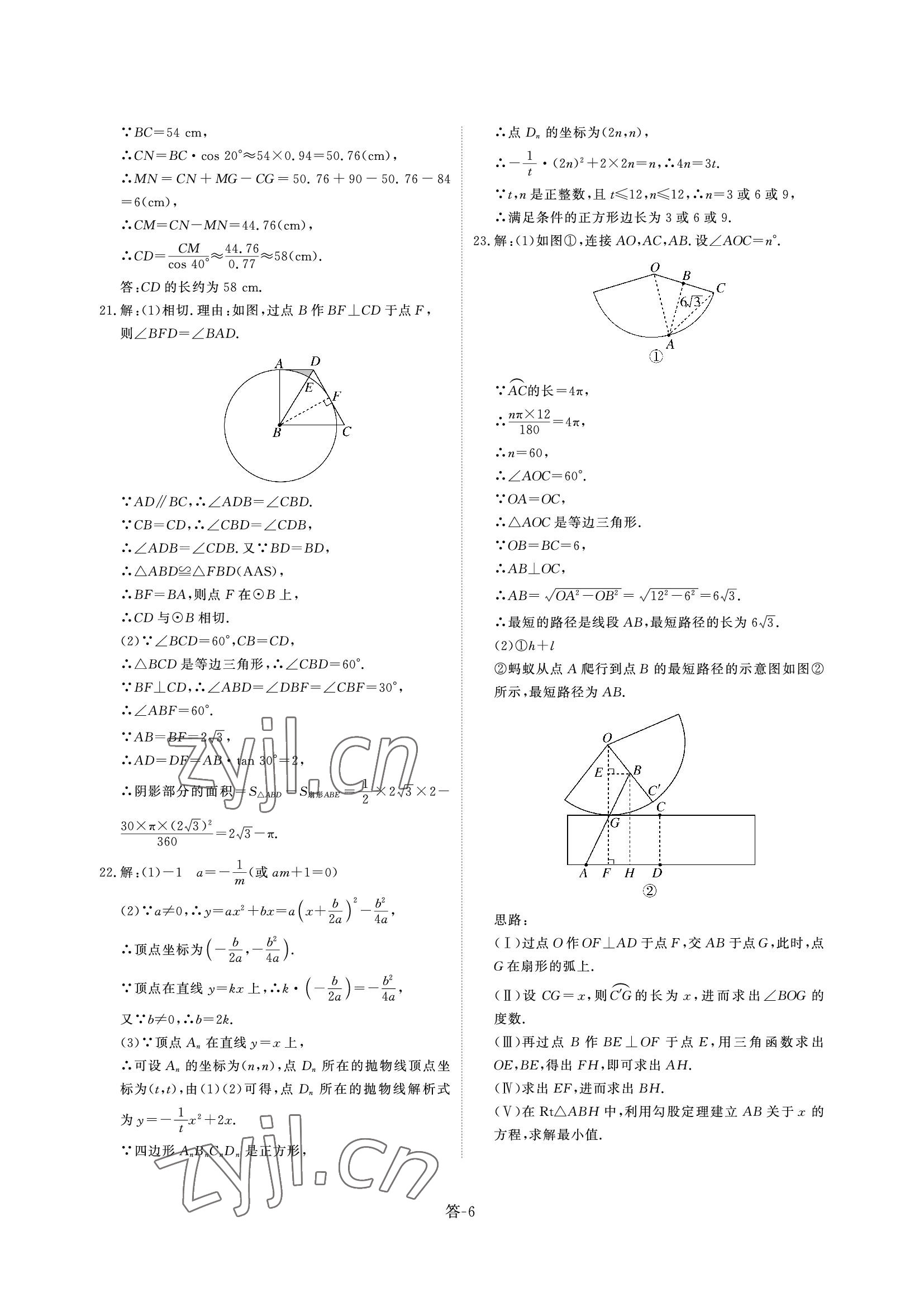 2022年點金初中學(xué)業(yè)水平評估綜合 參考答案第14頁