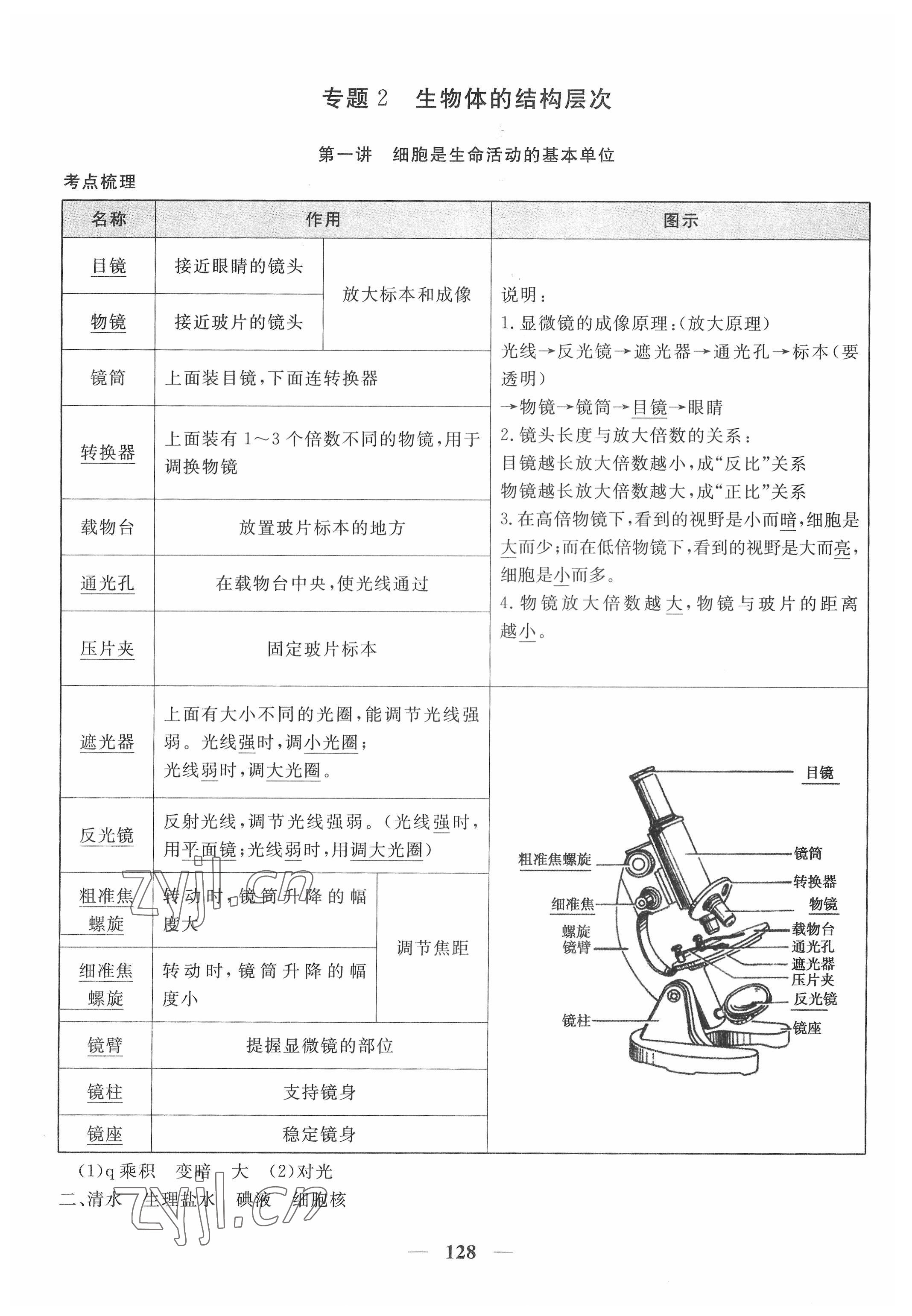 2022年中考利劍全程復習方案生物中考人教版 第2頁