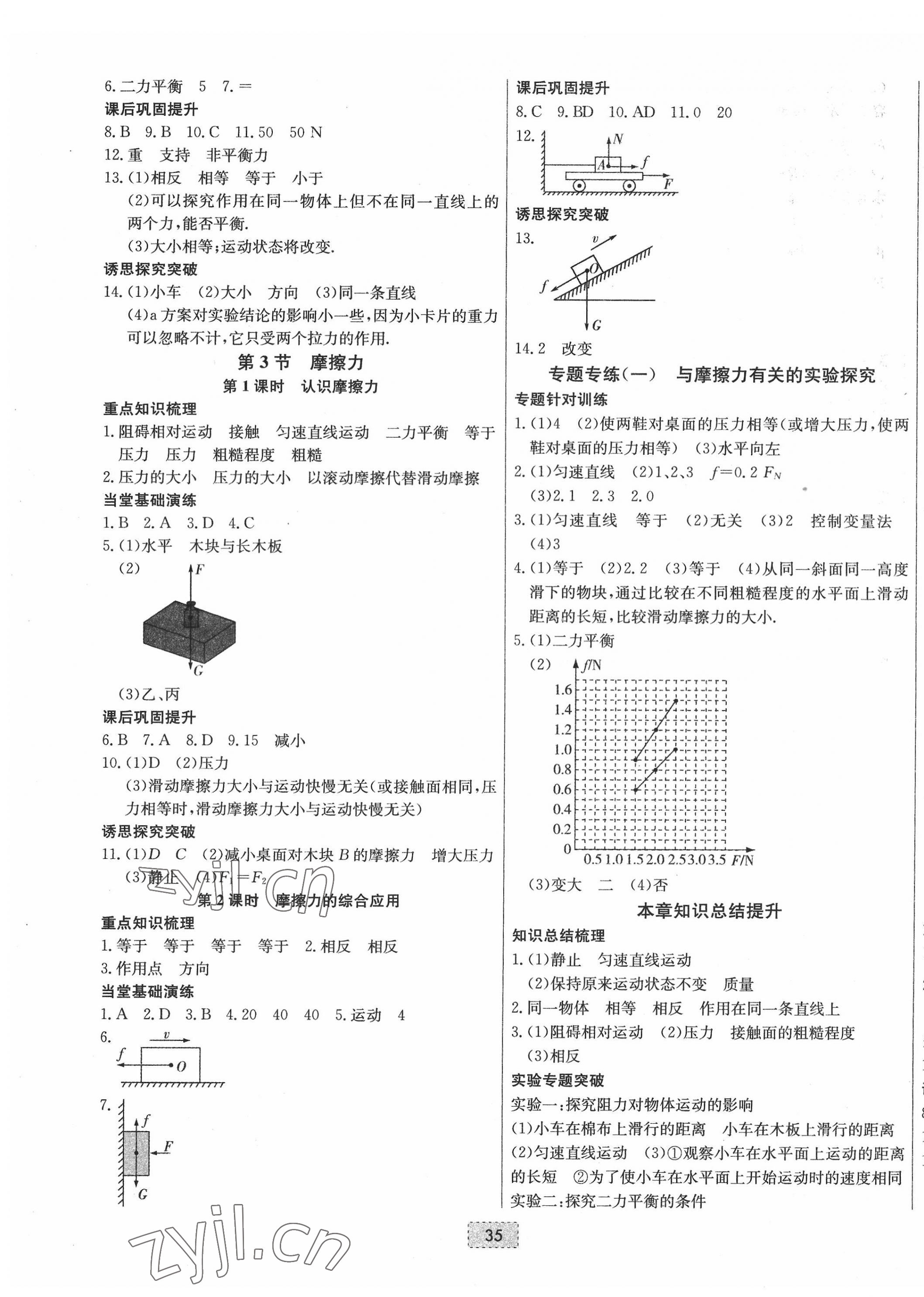 2022年練重點八年級物理下冊人教版河南專版 第3頁