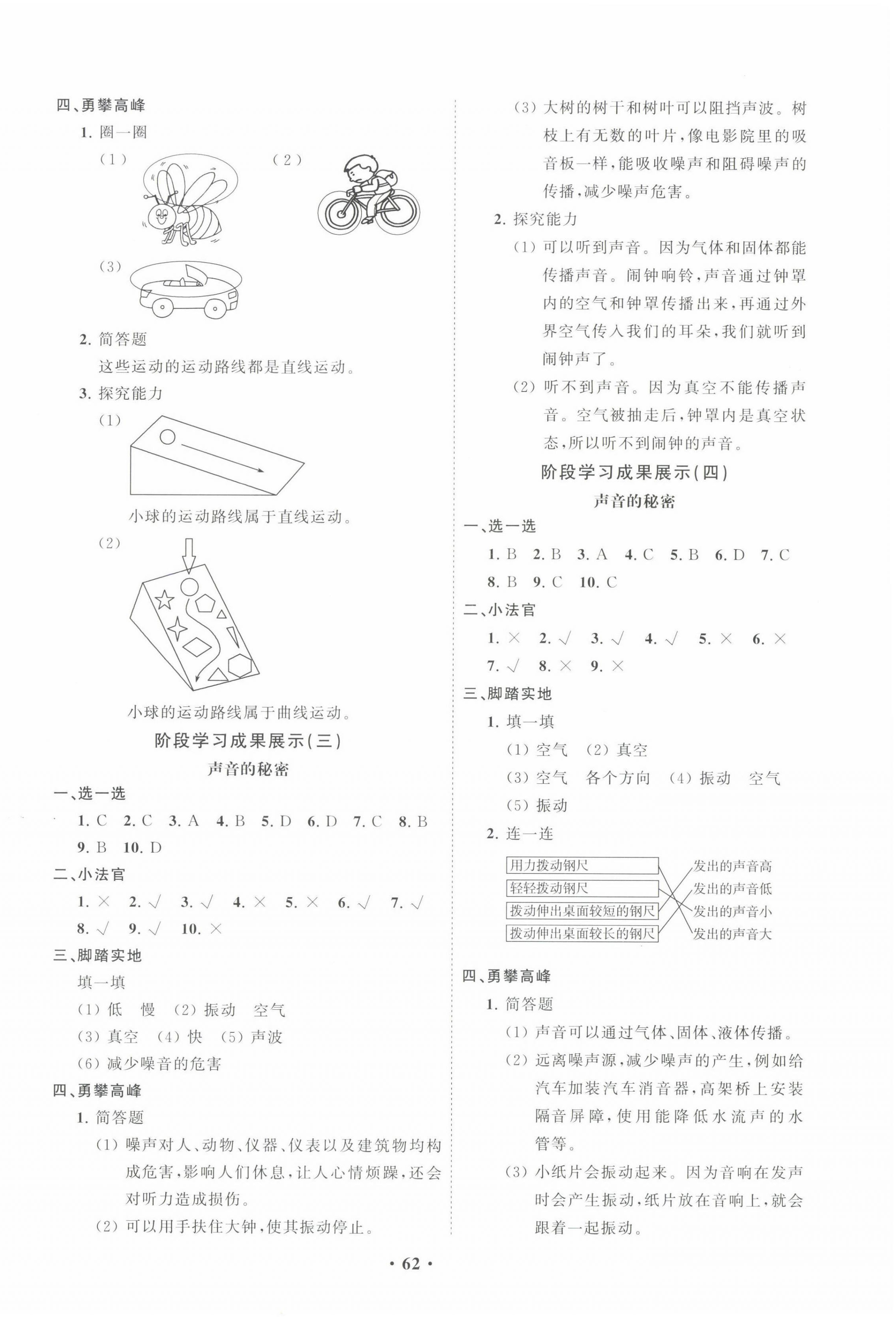 2022年同步練習(xí)冊(cè)分層指導(dǎo)四年級(jí)科學(xué)下冊(cè)青島版 第2頁(yè)