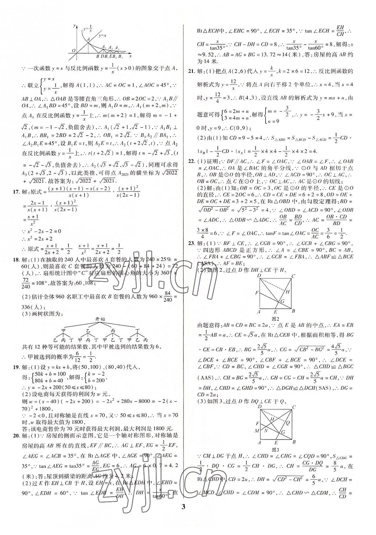 2022年名师点拨中考导航数学资阳专版 第3页