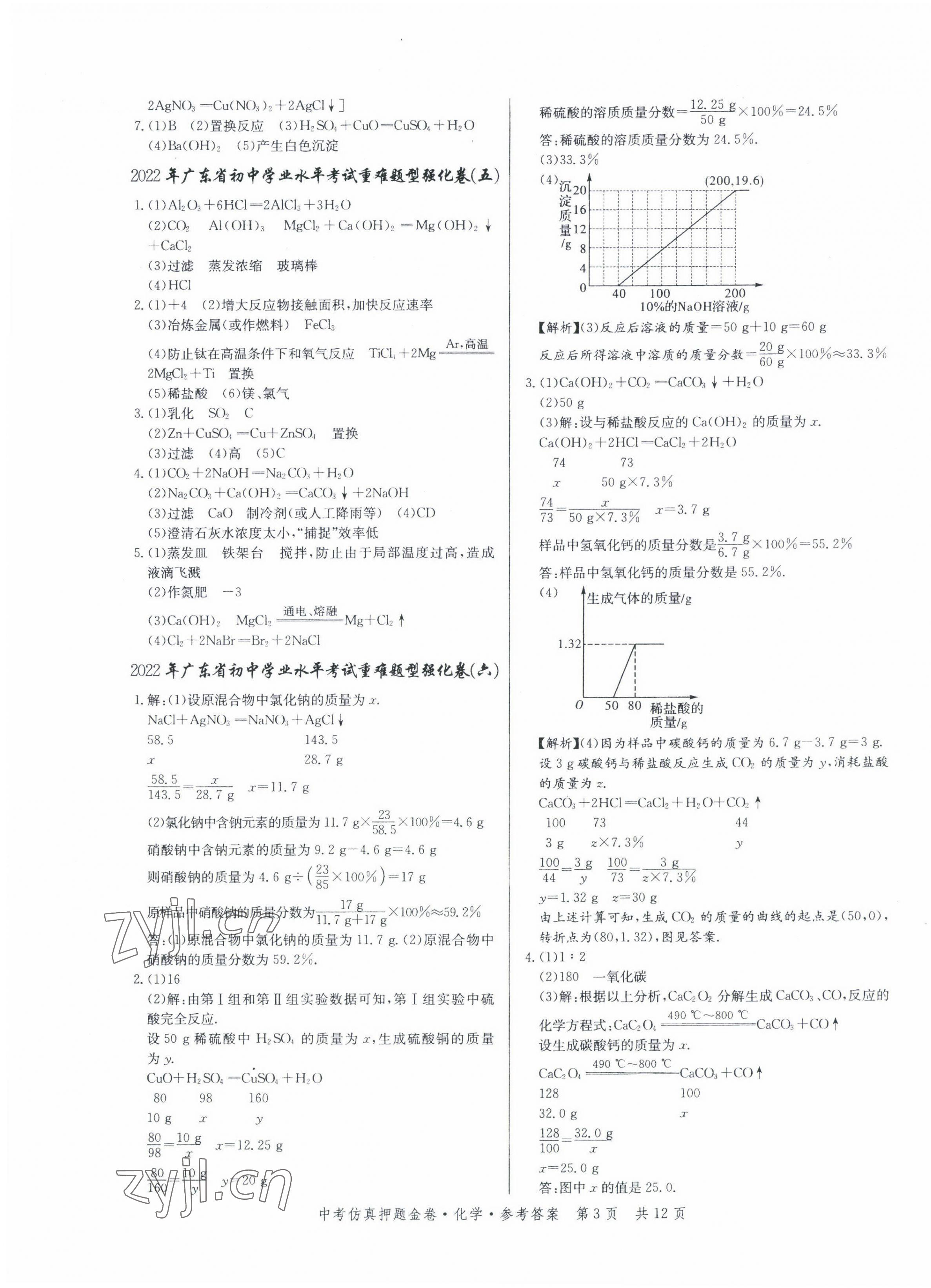 2022年中考仿真押題金卷化學(xué)廣東專版 第3頁