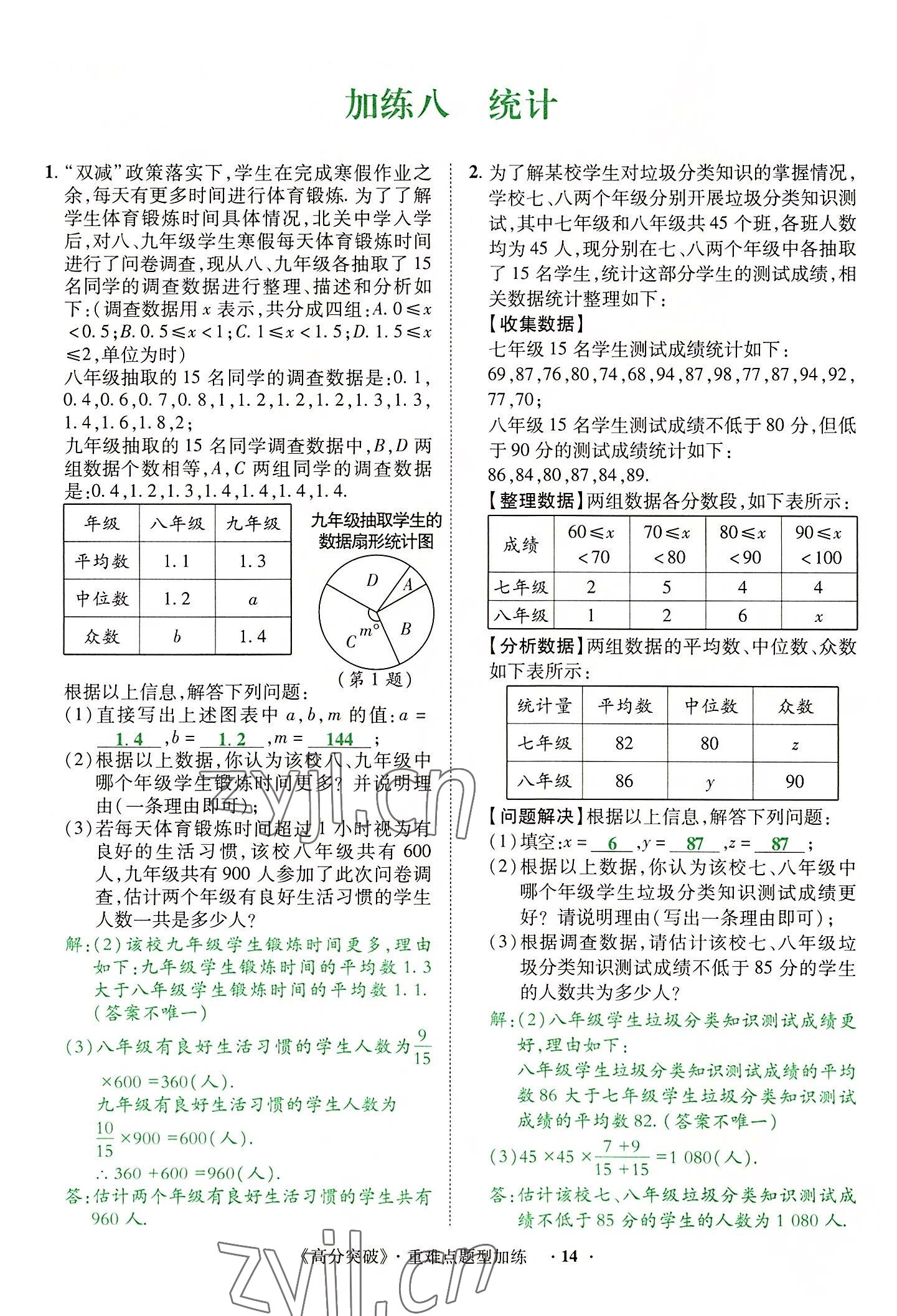 2022年高分突破预测卷数学重庆专版 第14页