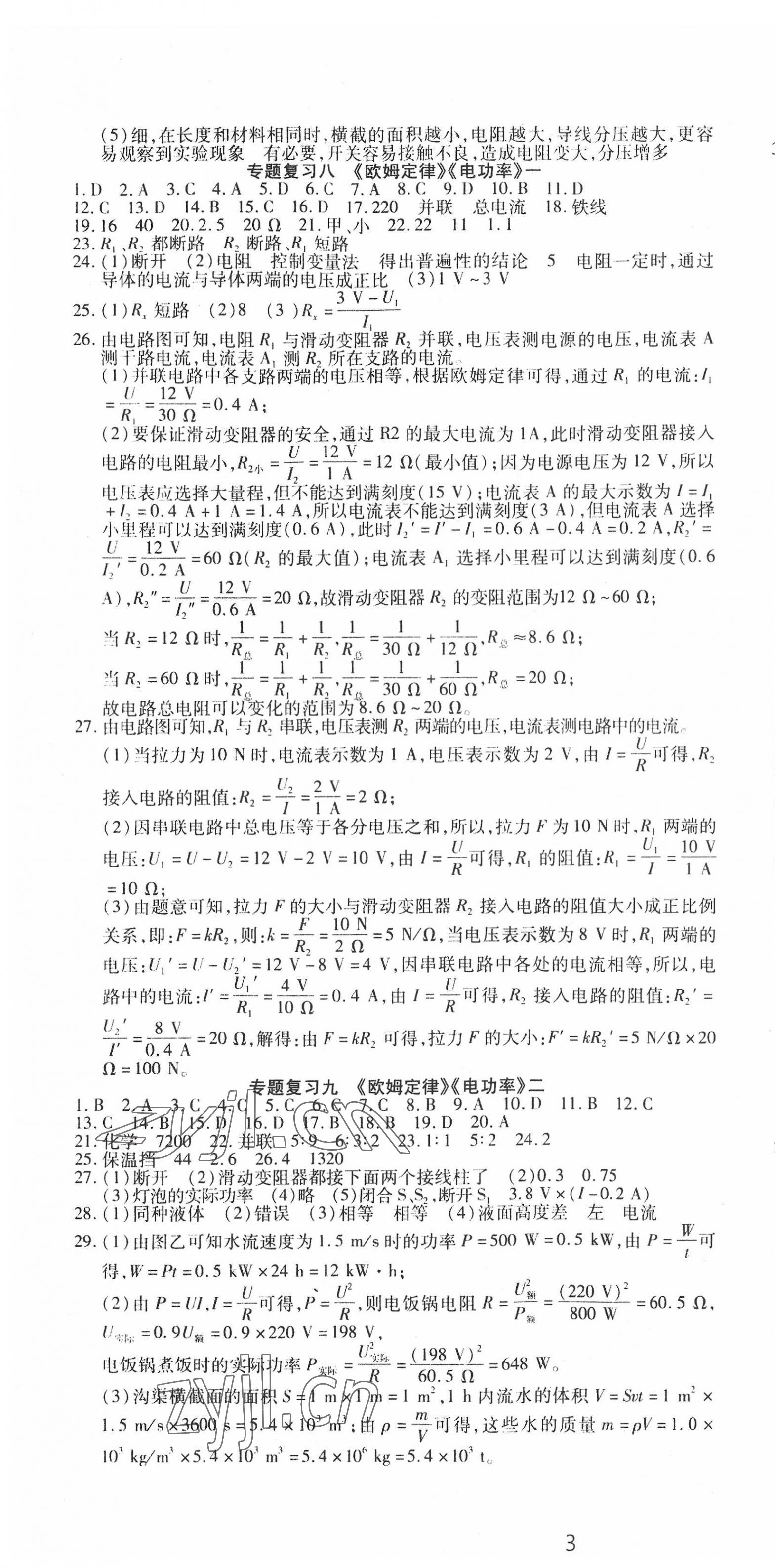 2022年中考先鋒物理中考二輪專題復(fù)習(xí)學(xué)案 第4頁