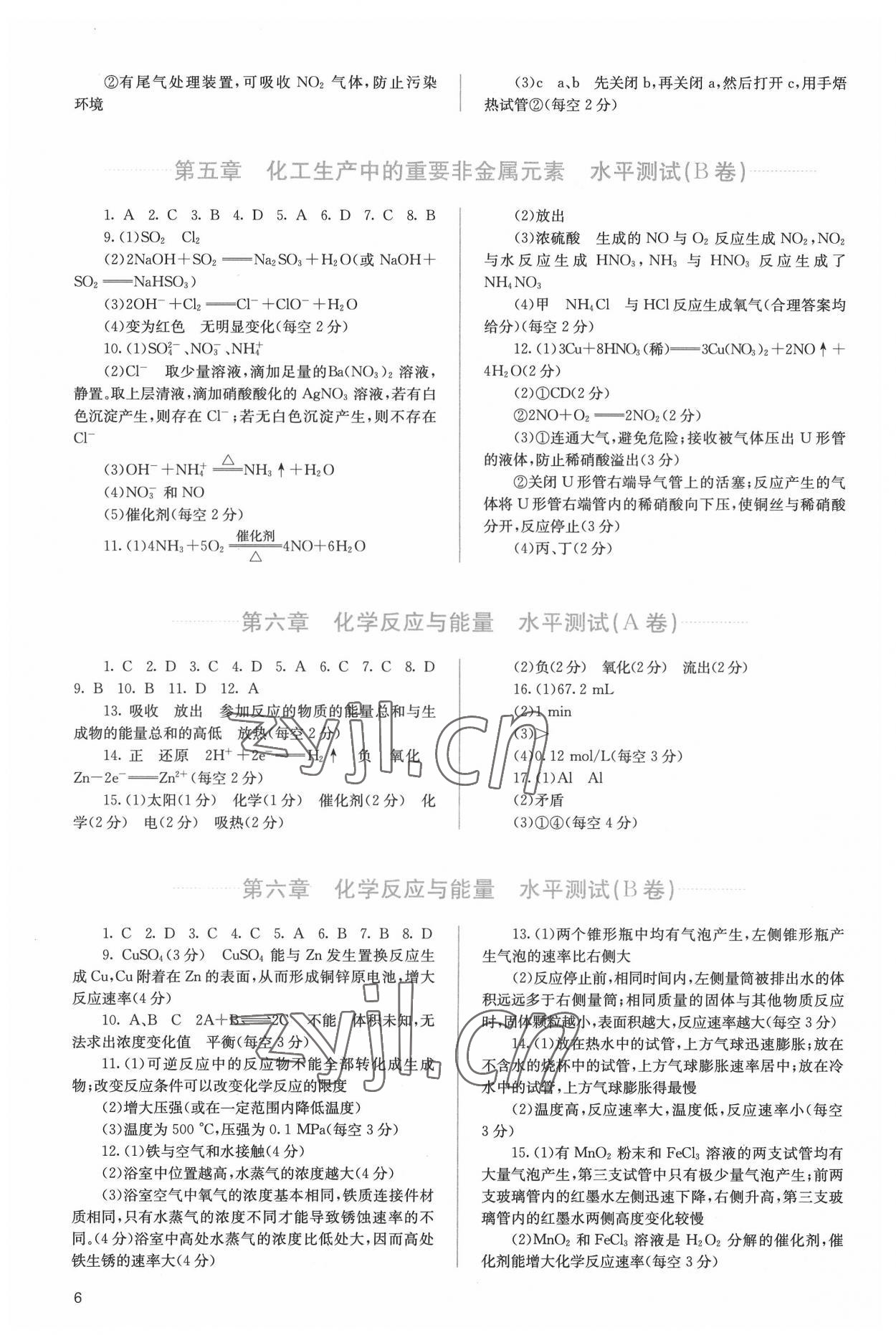 2022年人教金學(xué)典同步解析與測評高中化學(xué)必修第二冊人教版 第6頁