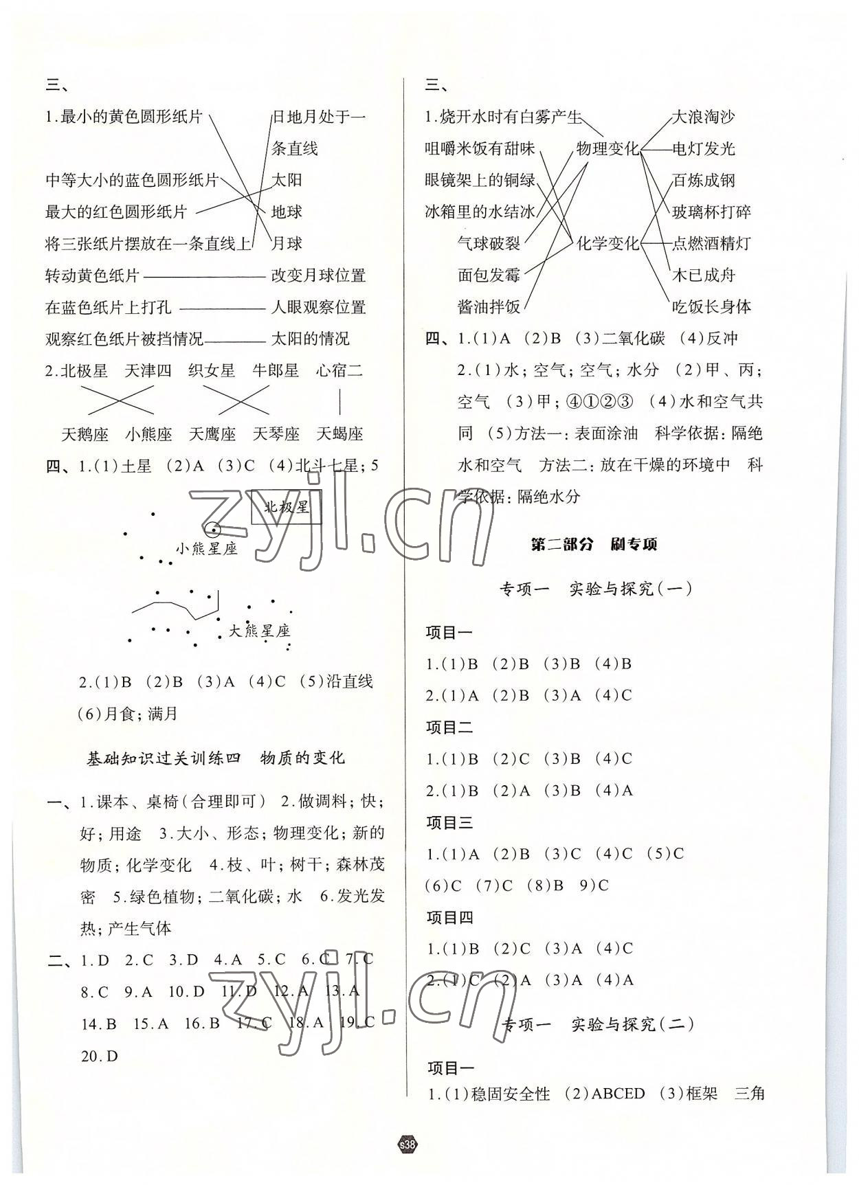 2022年知行合期末必刷題六年級(jí)科學(xué)下冊(cè)教科版 第2頁