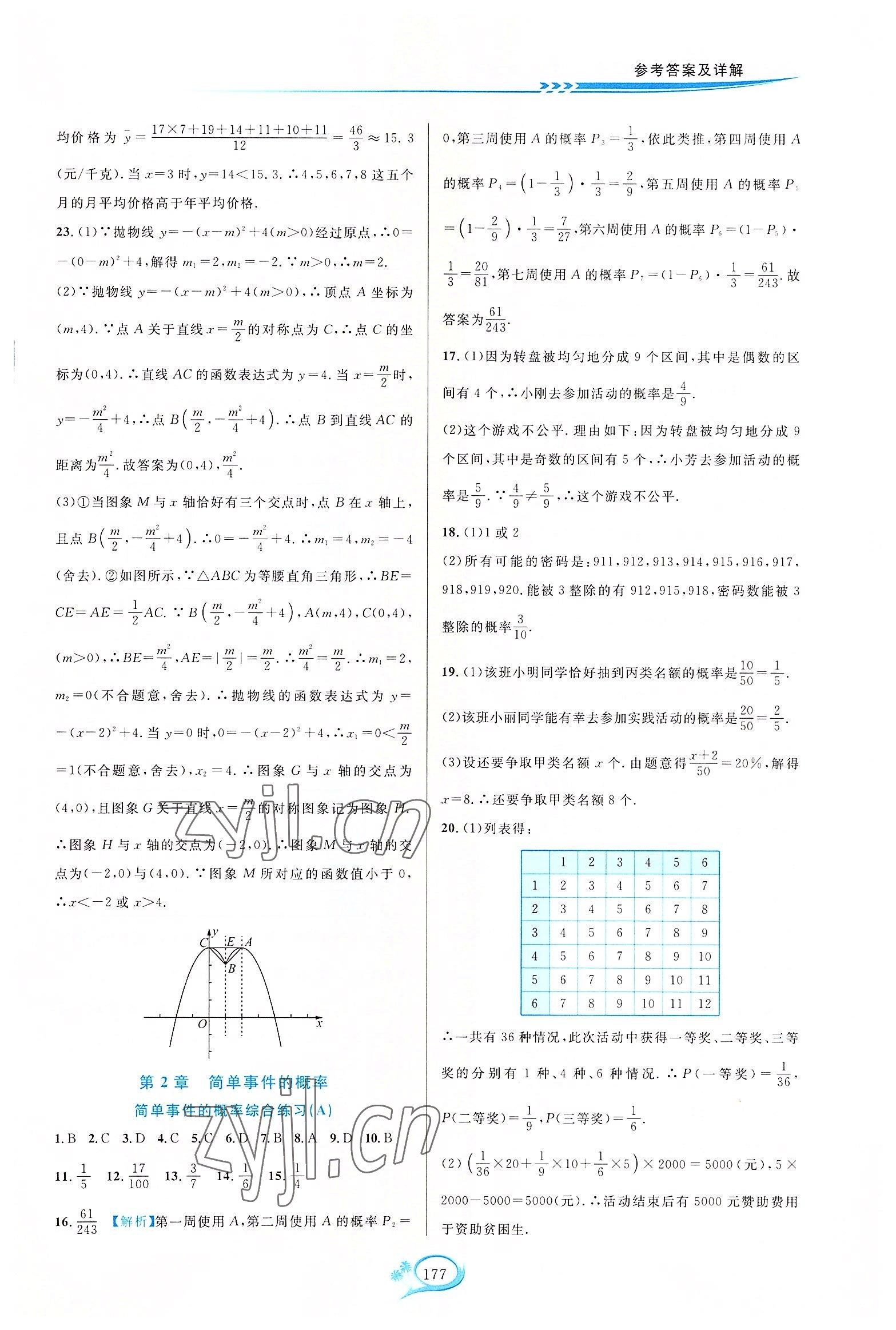 2022年走進(jìn)重高培優(yōu)測試九年級數(shù)學(xué)全一冊浙教版 第7頁