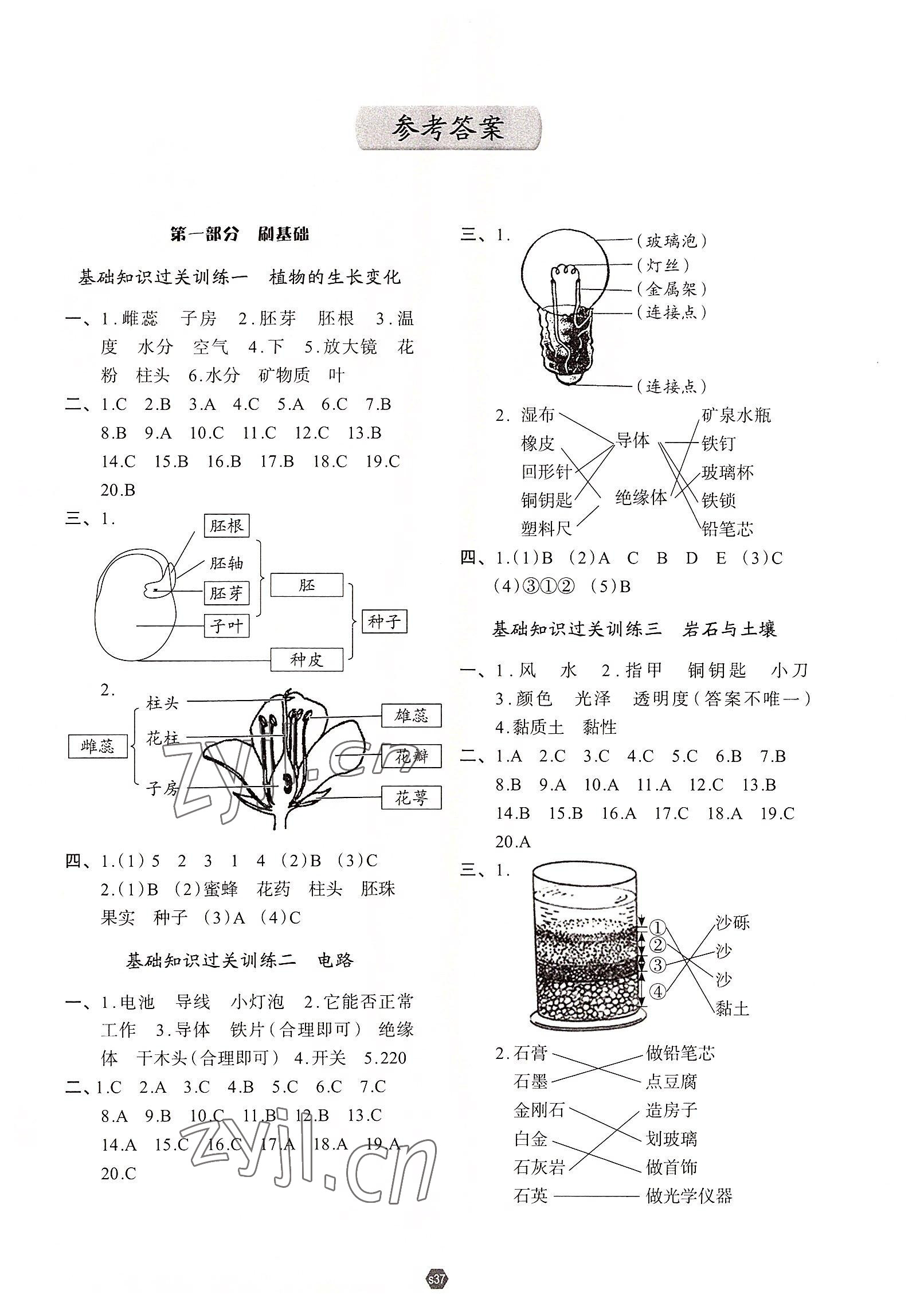 2022年知行合期末必刷題四年級(jí)科學(xué)下冊(cè)教科版 第1頁(yè)