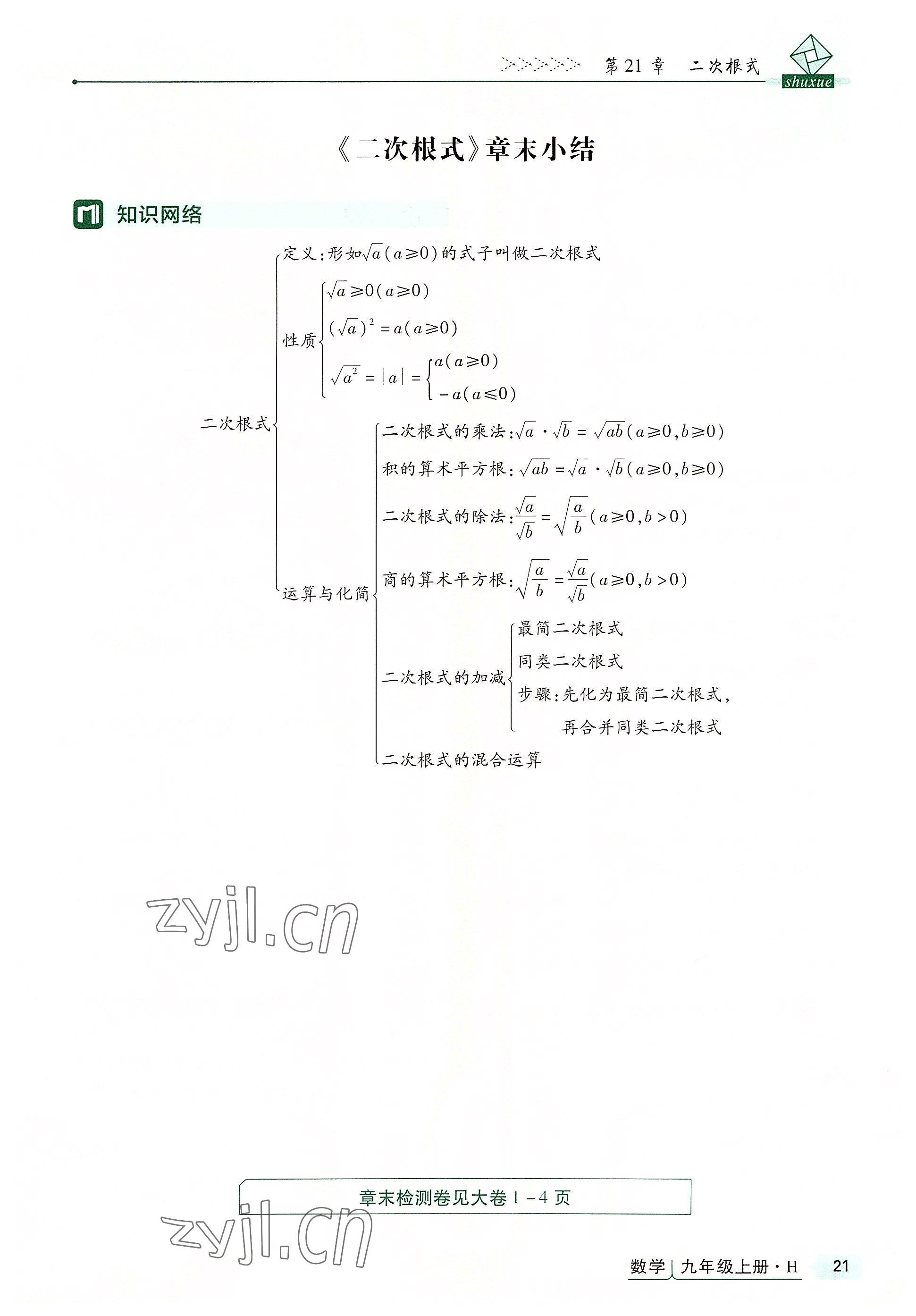 2022年高分突破課時(shí)達(dá)標(biāo)講練測(cè)九年級(jí)數(shù)學(xué)上冊(cè)華師大版 第21頁