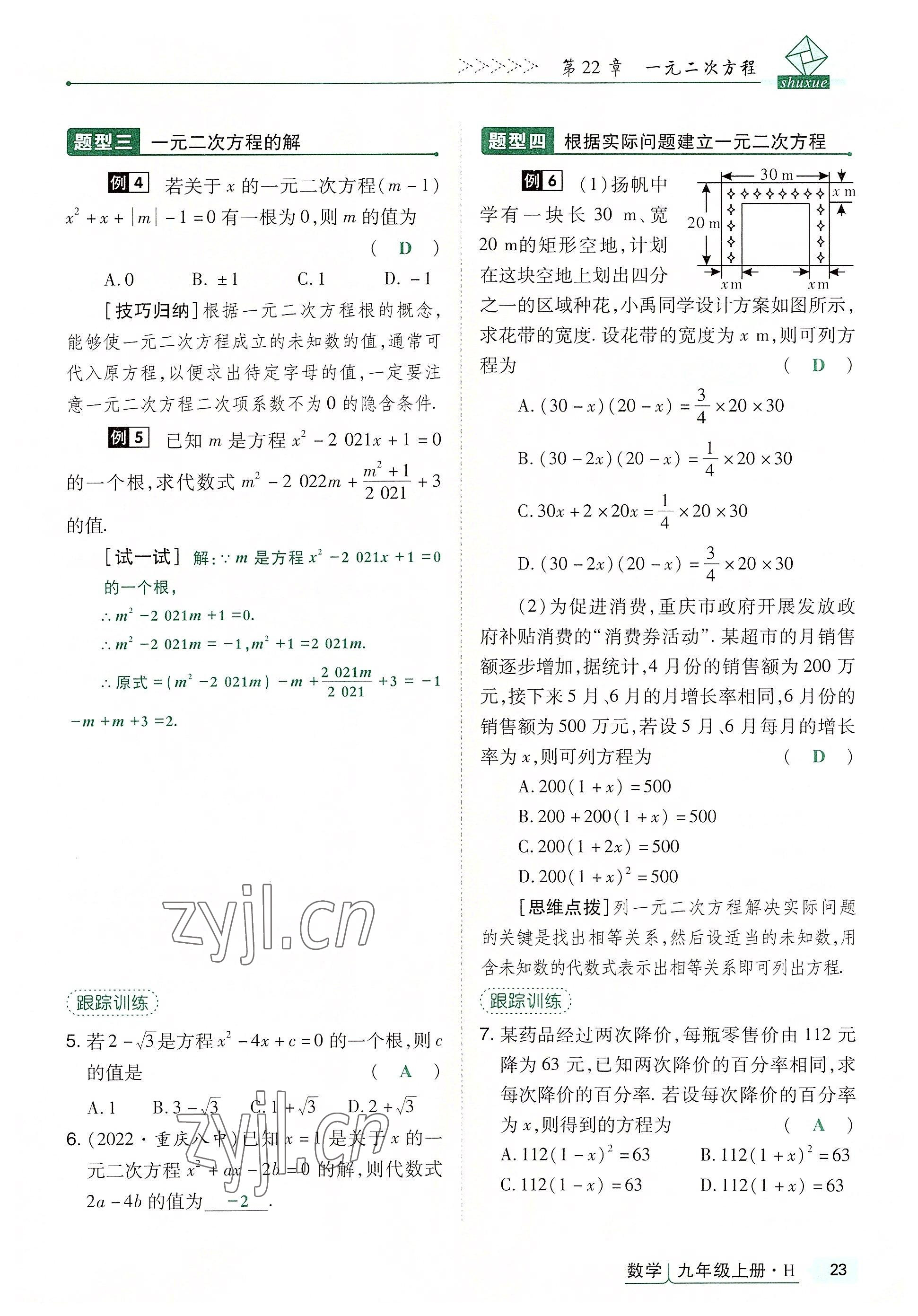 2022年高分突破課時(shí)達(dá)標(biāo)講練測(cè)九年級(jí)數(shù)學(xué)上冊(cè)華師大版 第23頁(yè)