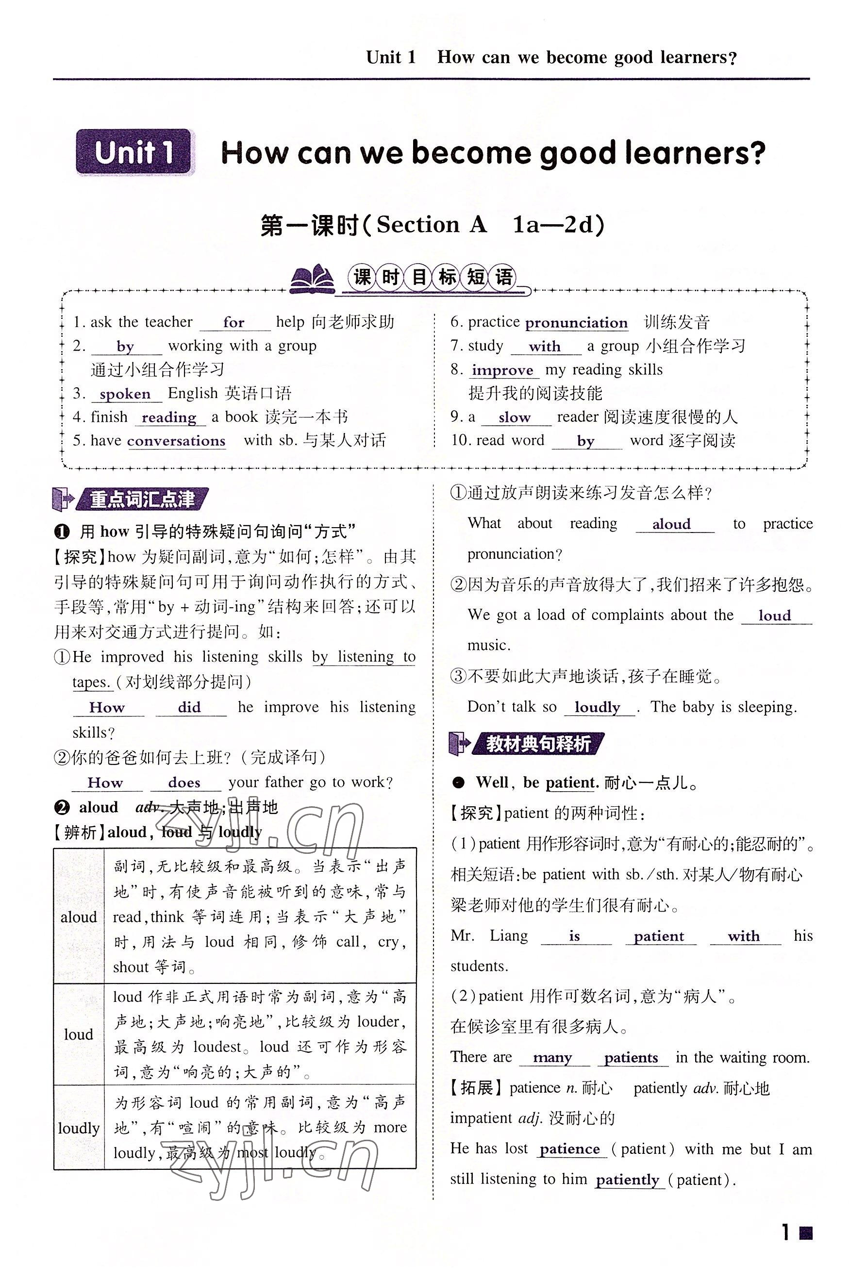 2022年高分突破課時(shí)達(dá)標(biāo)講練測九年級(jí)英語全一冊(cè)人教版 第1頁