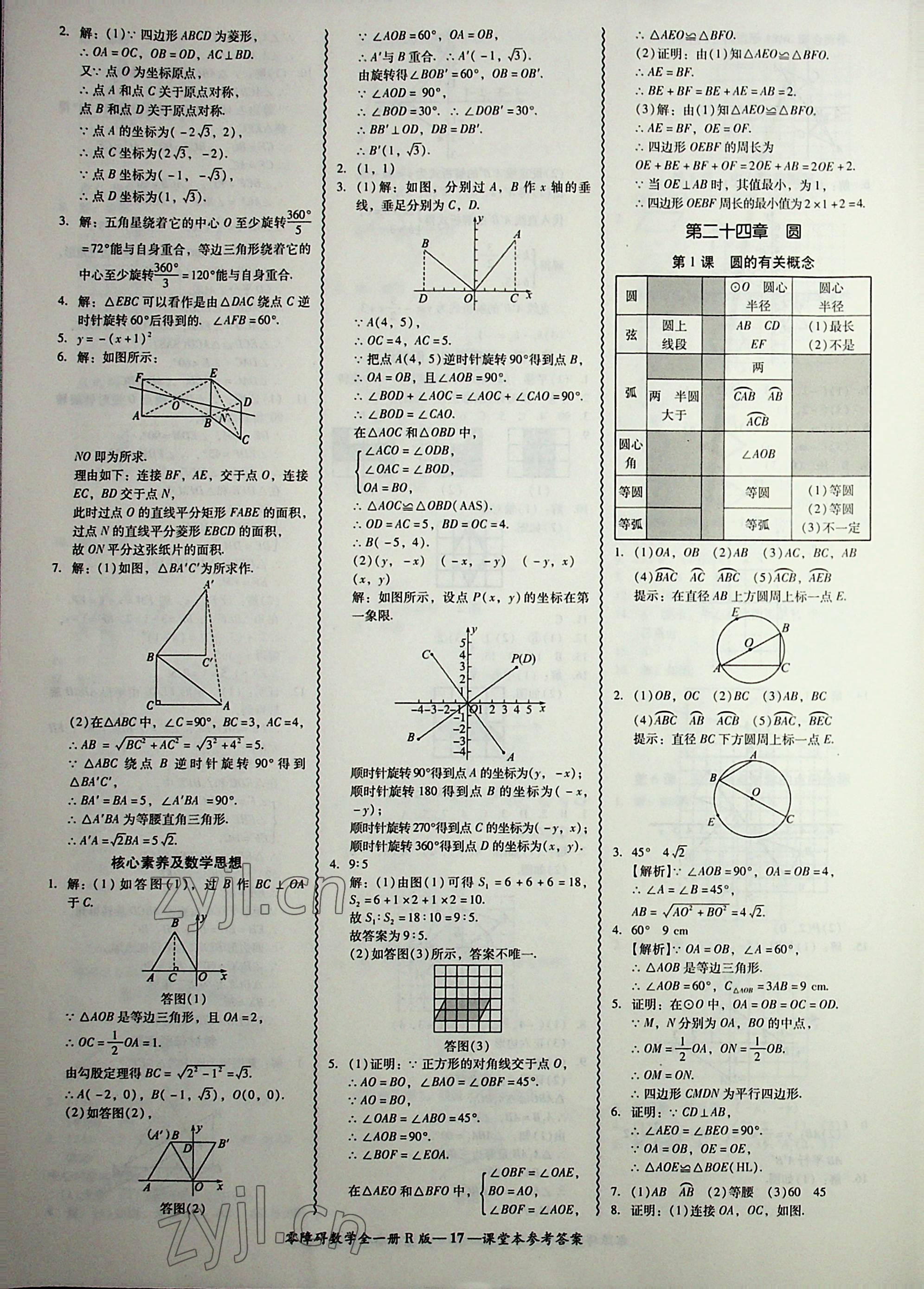 2022年零障礙導教導學案九年級數(shù)學全一冊人教版 第17頁