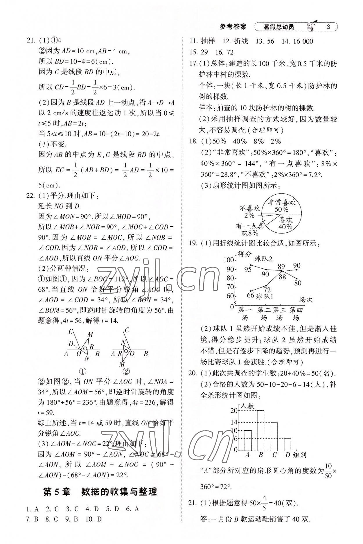 2022年暑假总动员7年级升8年级数学沪科版宁夏人民教育出版社 第3页