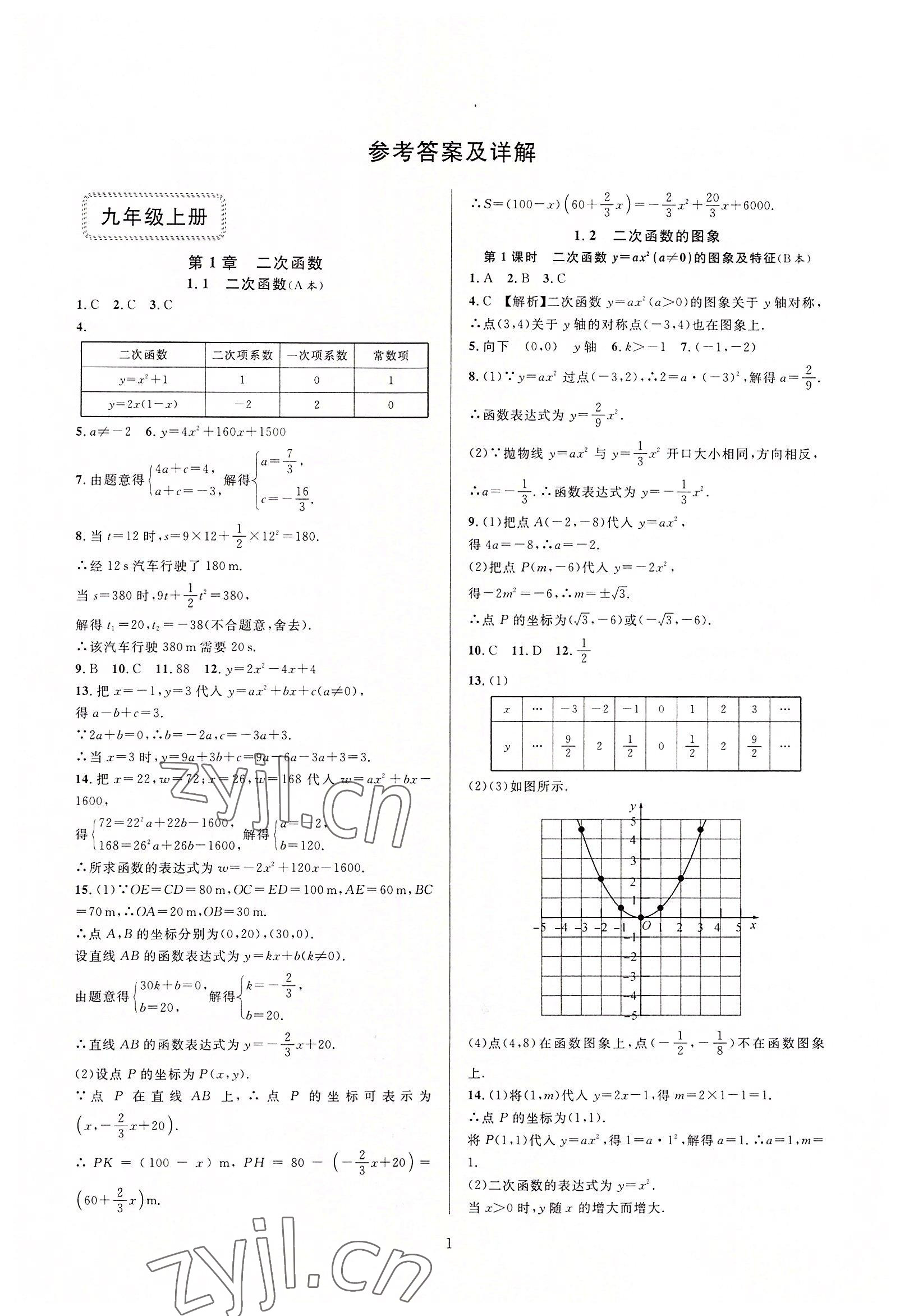 2022年全優(yōu)新同步九年級數(shù)學(xué)全一冊浙教版 第1頁