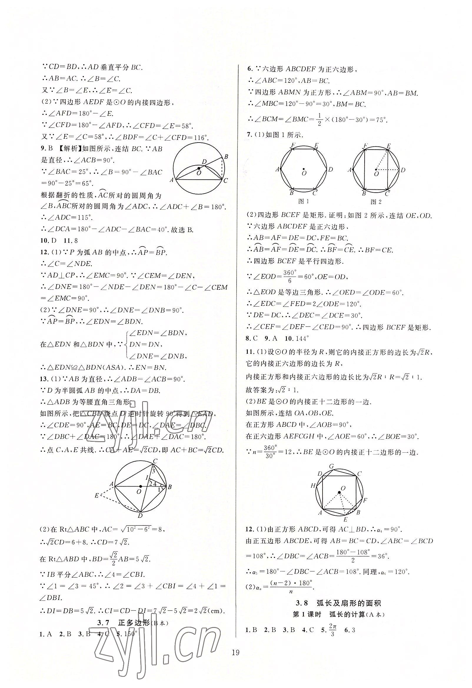 2022年全優(yōu)新同步九年級數(shù)學(xué)全一冊浙教版 第19頁