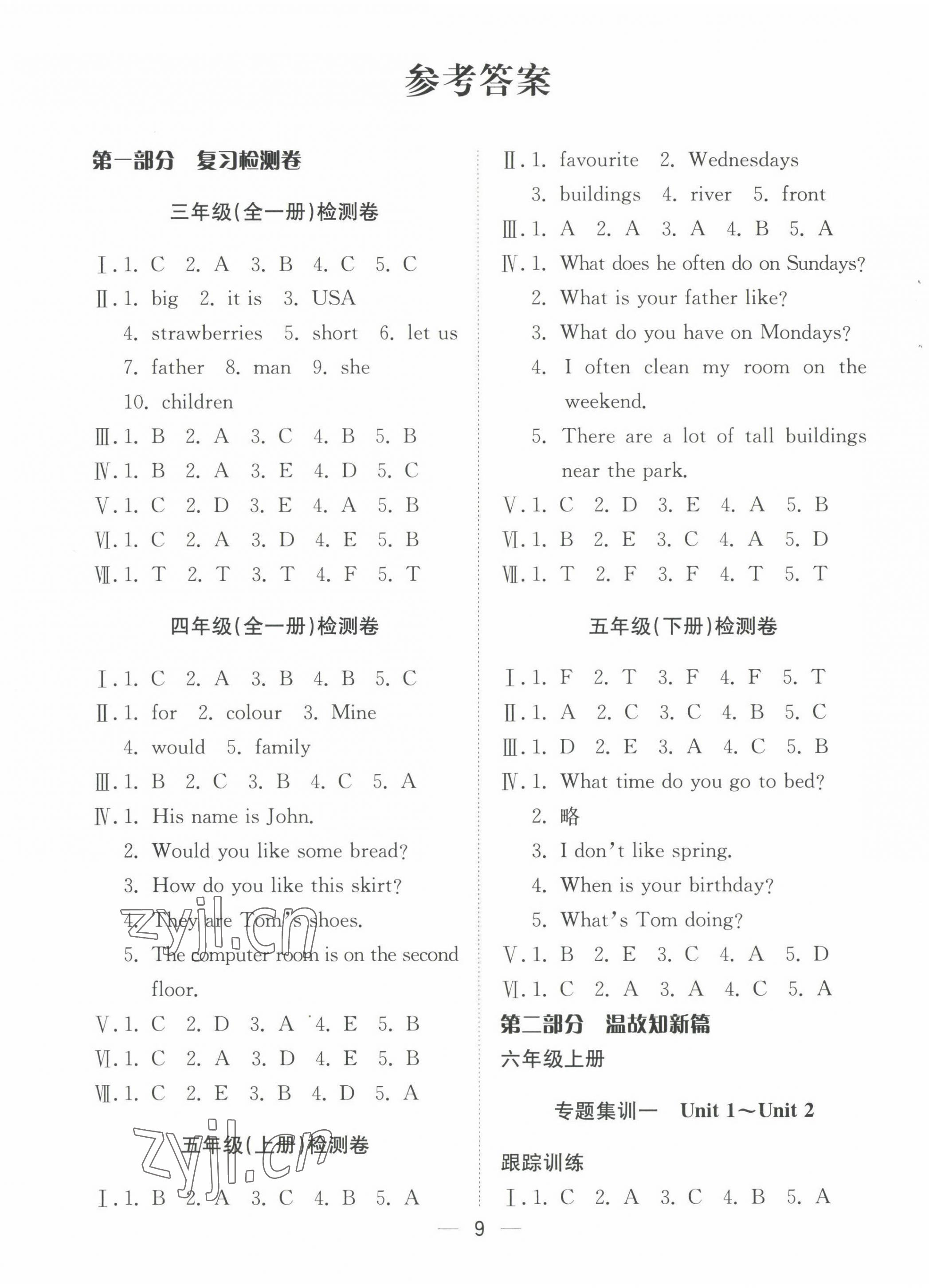 2022年暑假集訓(xùn)六年級英語通用版合肥工業(yè)大學(xué)出版社 第1頁