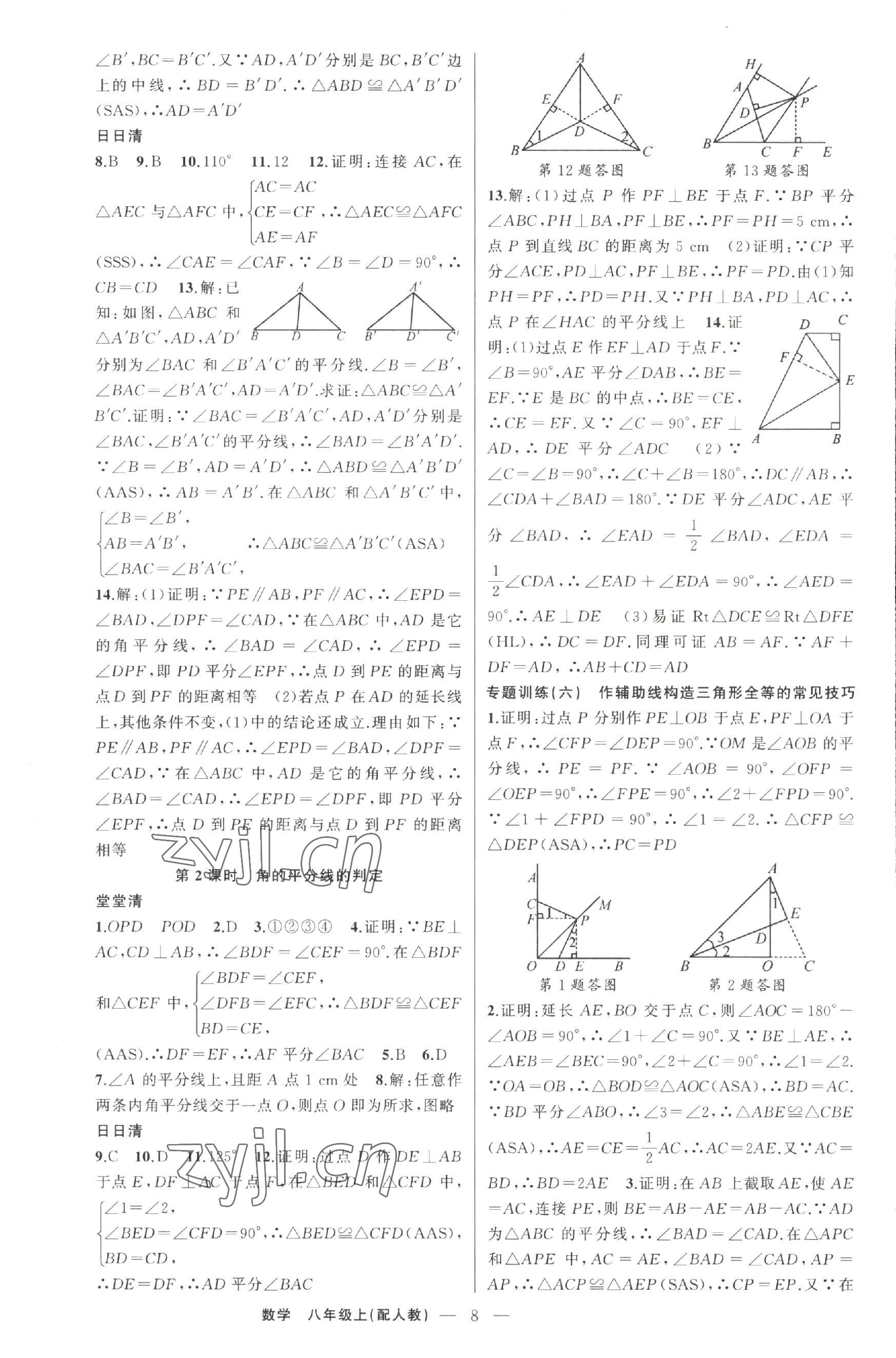 2022年四清导航八年级数学上册人教版 第8页