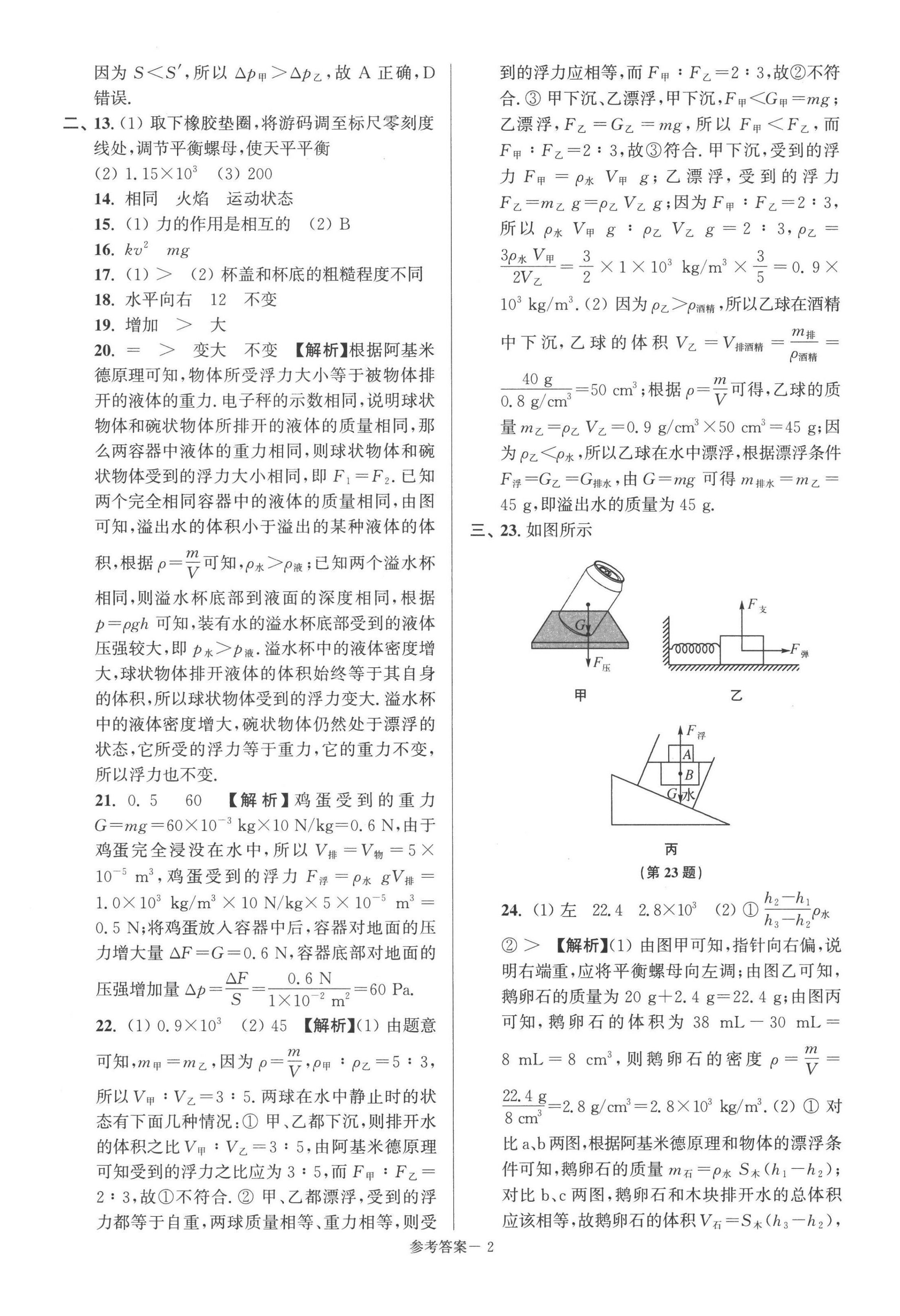 2022年超能學(xué)典名牌中學(xué)期末突破一卷通八年級物理下冊蘇科版 第4頁