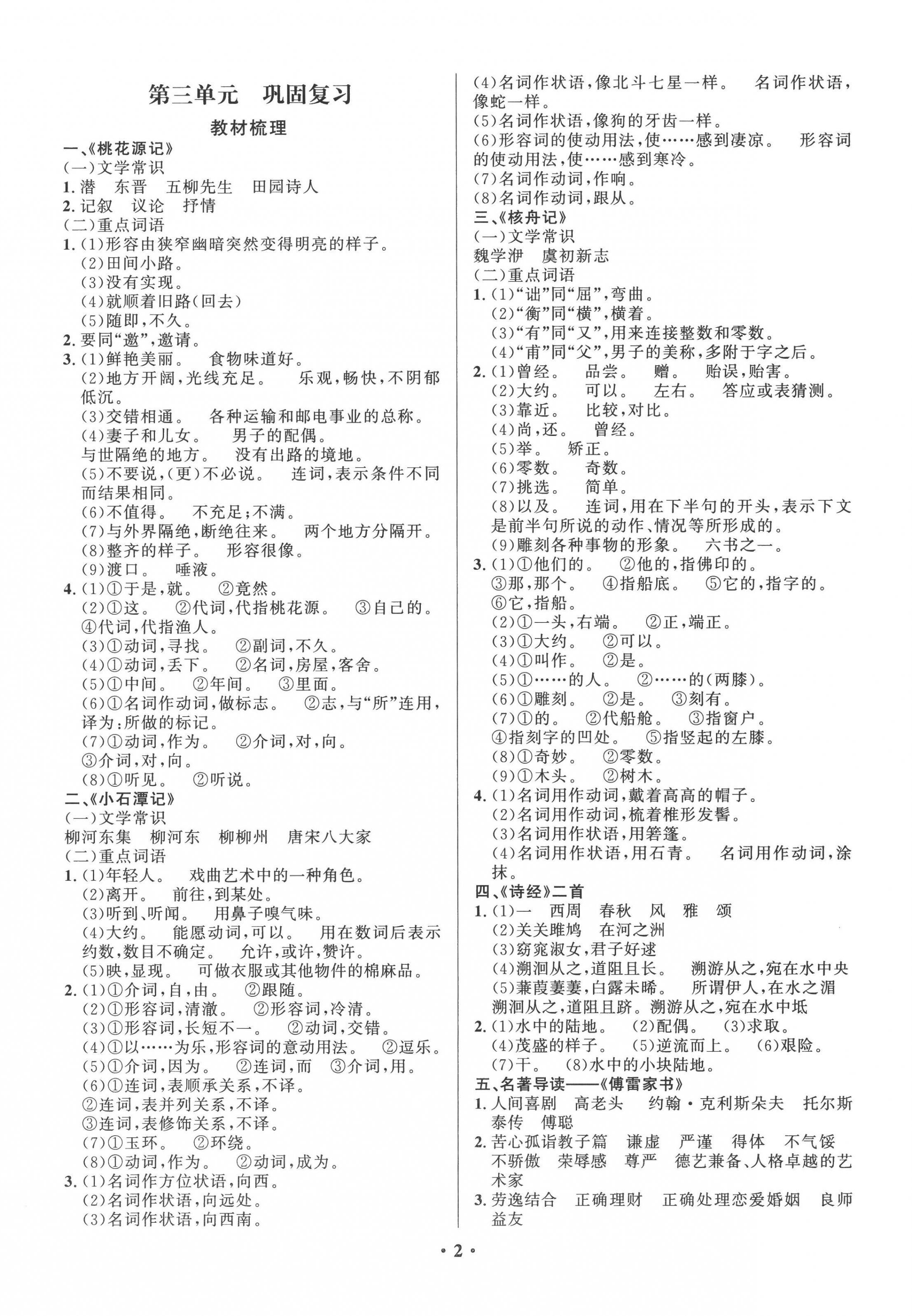 2022年鑫浪传媒给力100暑假作业语文人教版 第2页