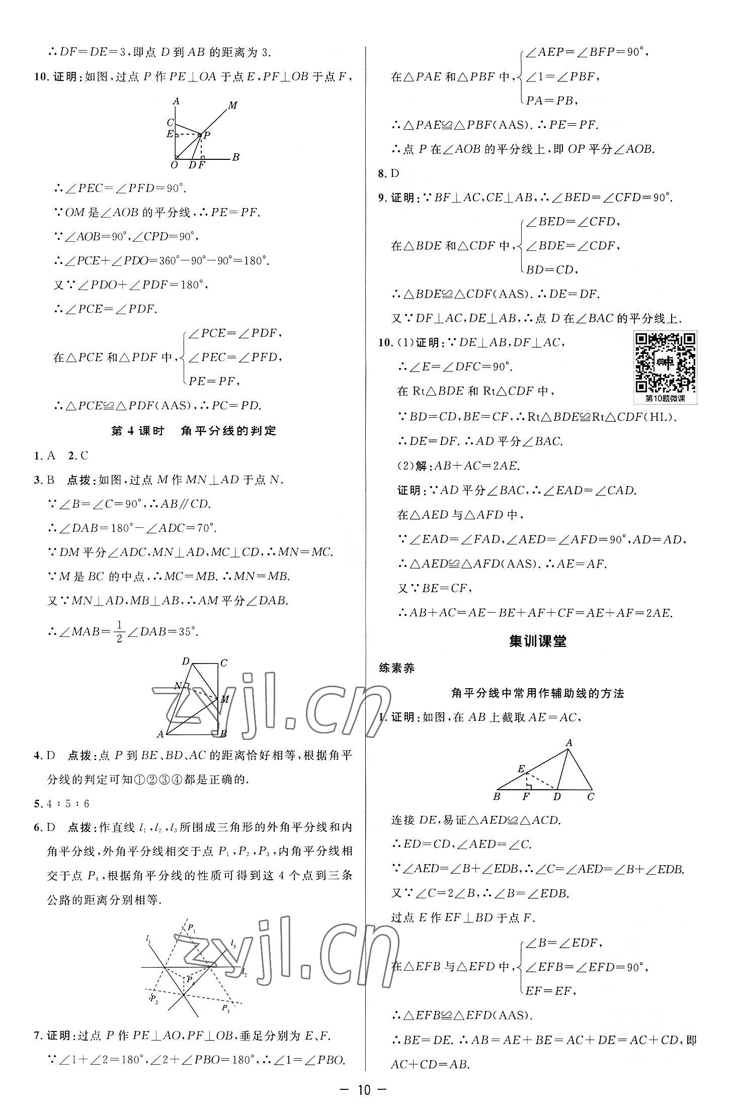 2022年綜合應(yīng)用創(chuàng)新題典中點八年級數(shù)學(xué)上冊蘇科版 參考答案第9頁