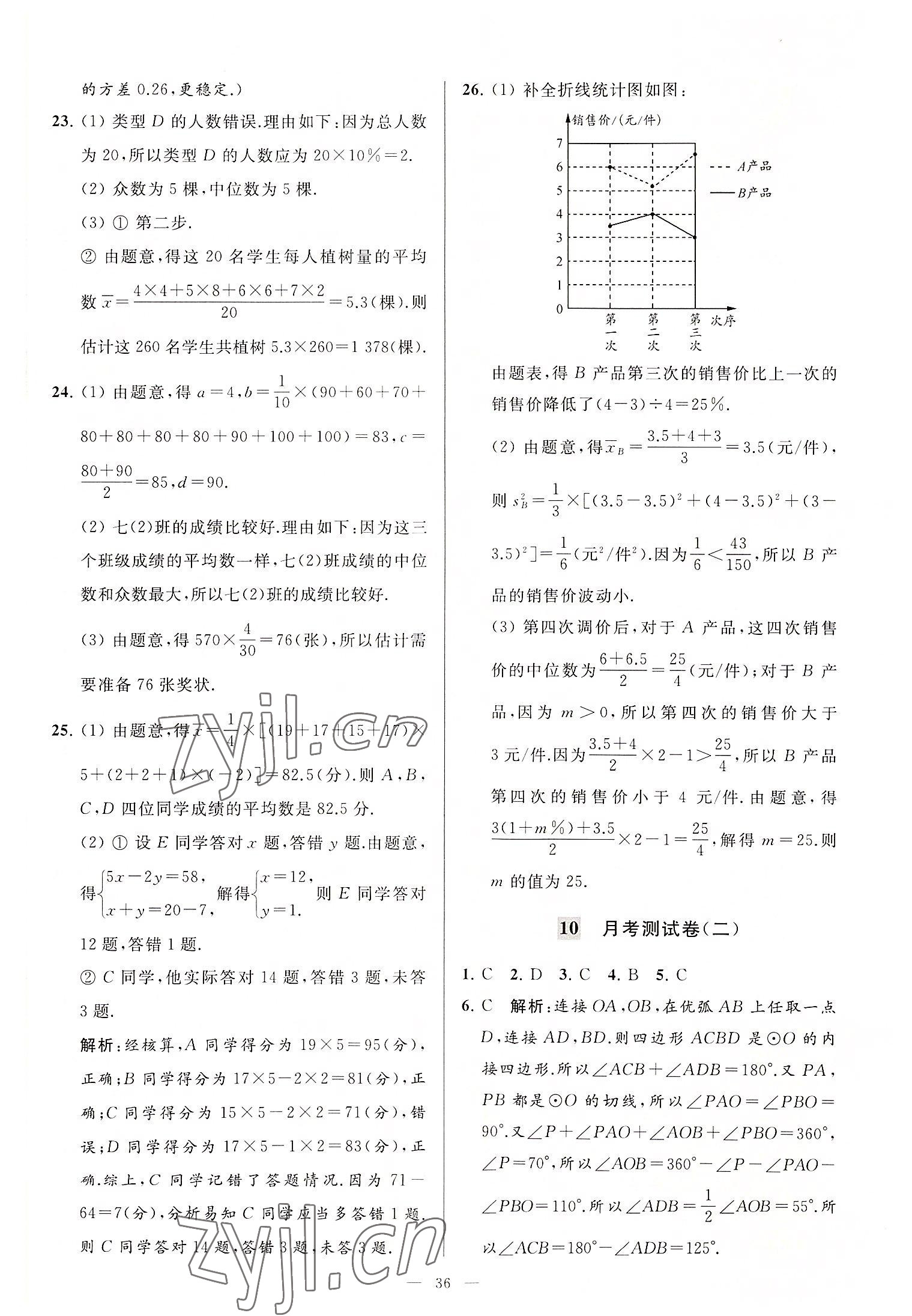 2022年亮點(diǎn)給力大試卷九年級(jí)數(shù)學(xué)上冊(cè)蘇科版 第36頁(yè)