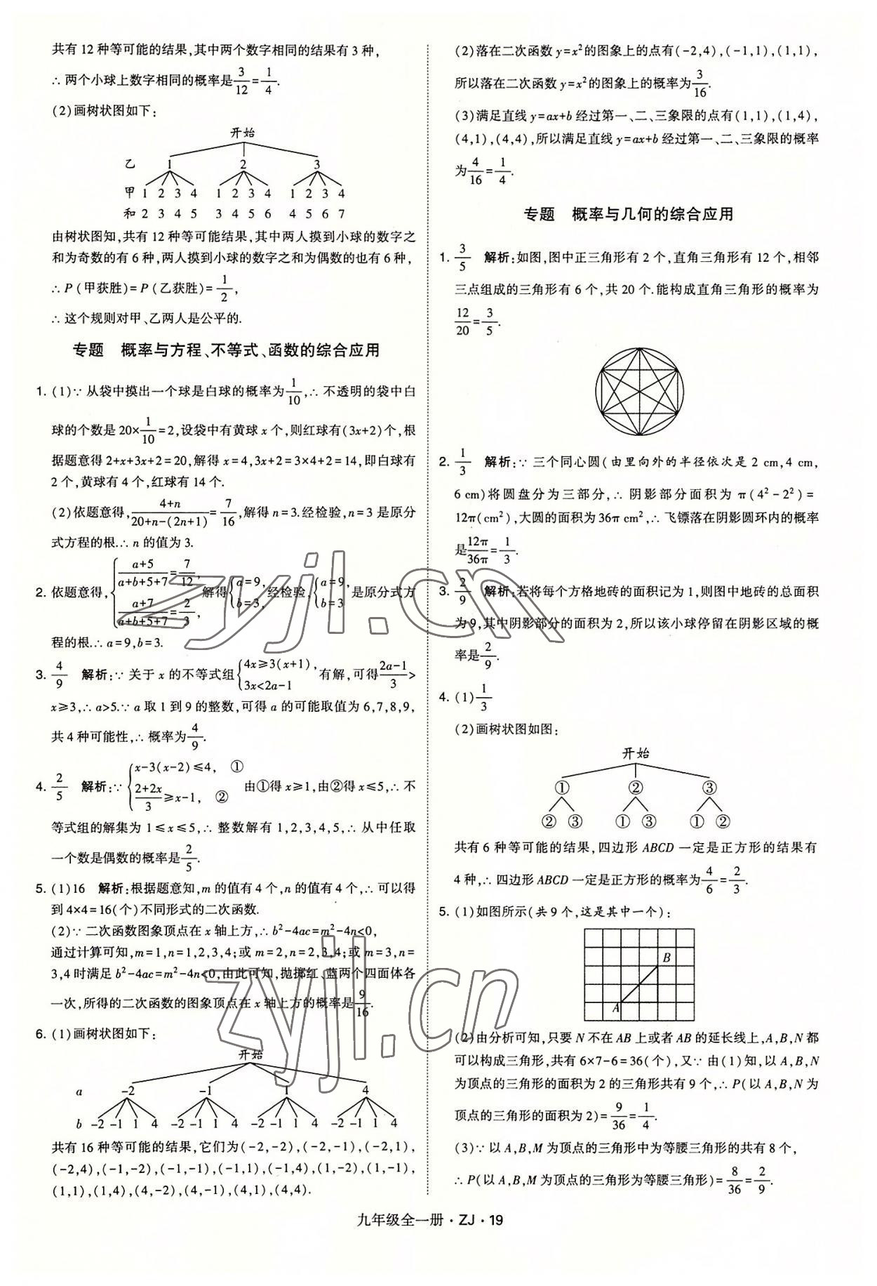 2022年經(jīng)綸學(xué)典學(xué)霸九年級數(shù)學(xué)全一冊浙教版 第19頁