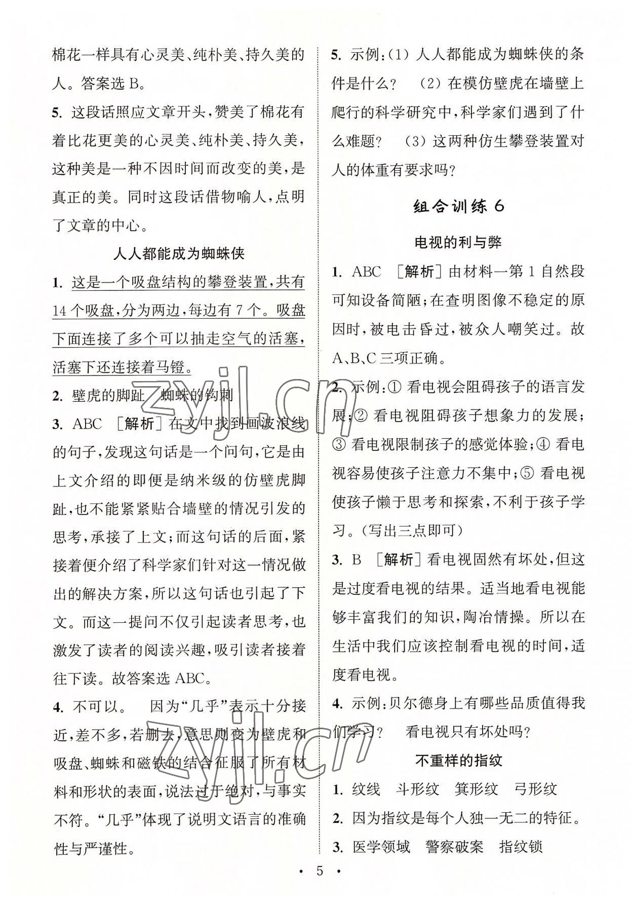 2022年通城學(xué)典小學(xué)語文閱讀與寫作組合訓(xùn)練四年級上冊通用版 第5頁