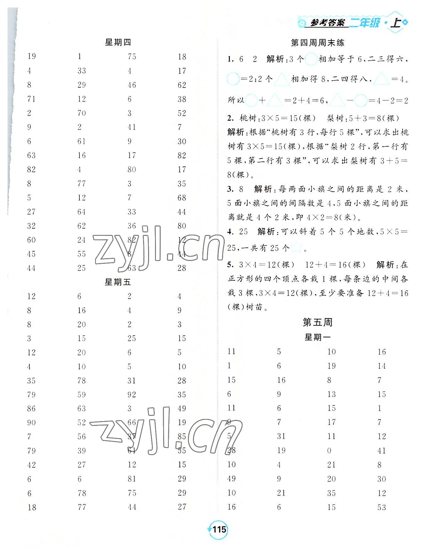 2022年常規(guī)天天練二年級(jí)數(shù)學(xué)上冊(cè)蘇教版 第7頁(yè)