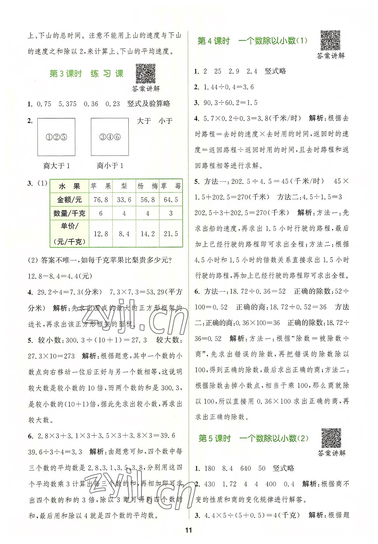 2022年拔尖特訓(xùn)五年級數(shù)學(xué)上冊人教版 第11頁