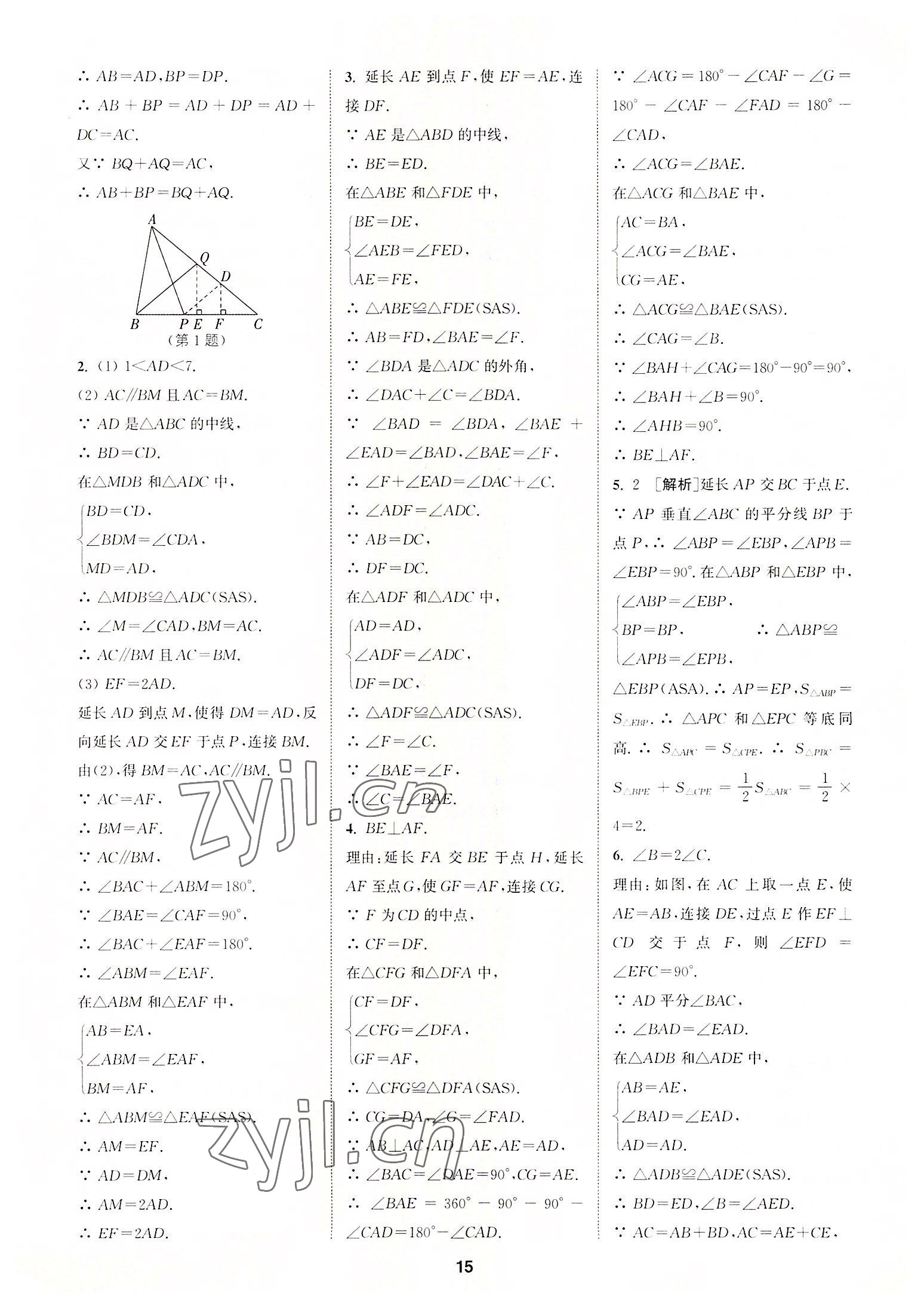 2022年拔尖特訓(xùn)八年級(jí)數(shù)學(xué)上冊(cè)人教版 第15頁