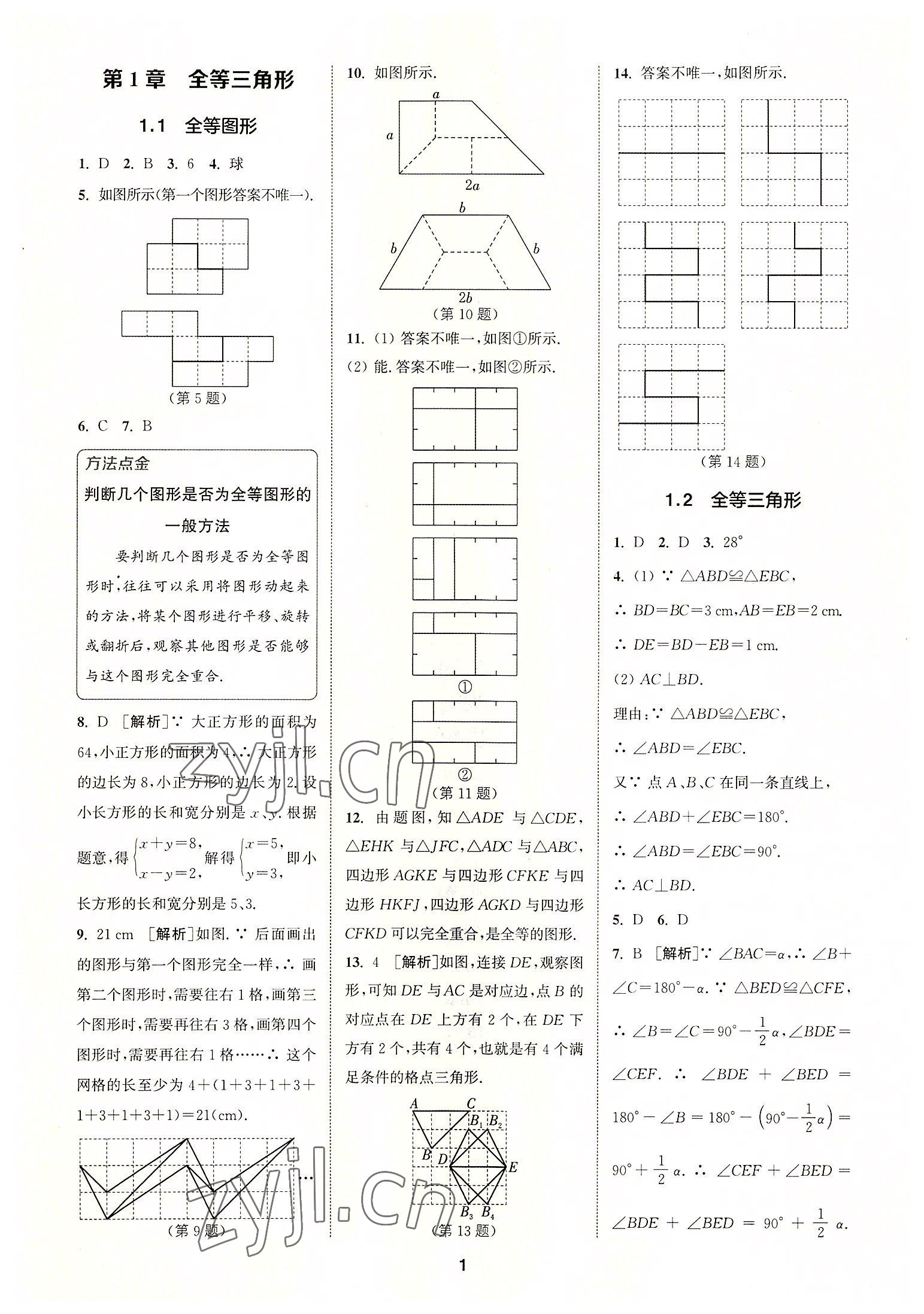 2022年拔尖特訓八年級數(shù)學上冊蘇科版 第1頁