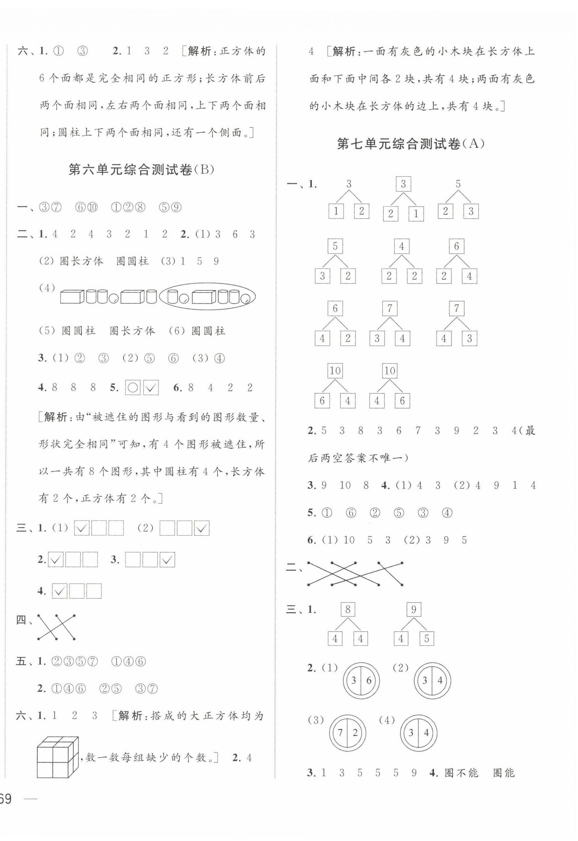 2022年亮點給力大試卷一年級數(shù)學上冊蘇教版 第6頁