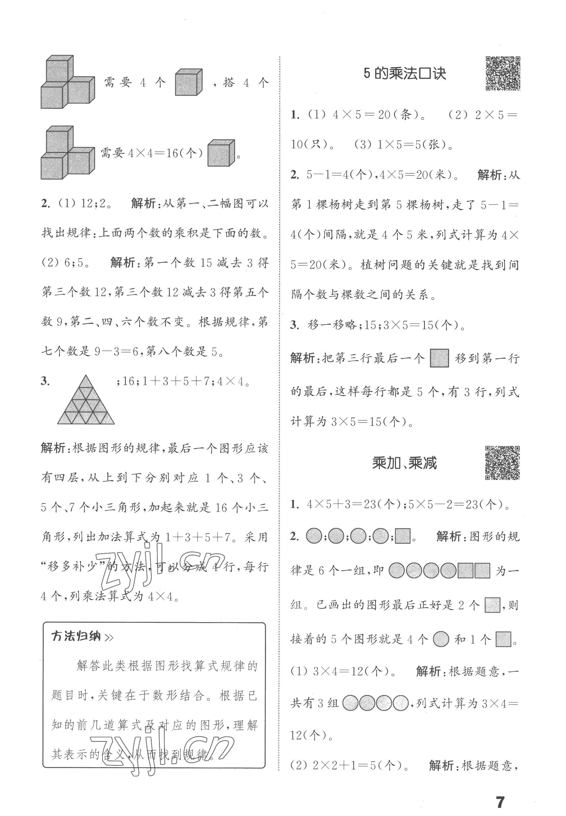 2022年通城學(xué)典提優(yōu)能手二年級(jí)數(shù)學(xué)上冊(cè)蘇教版 第7頁(yè)