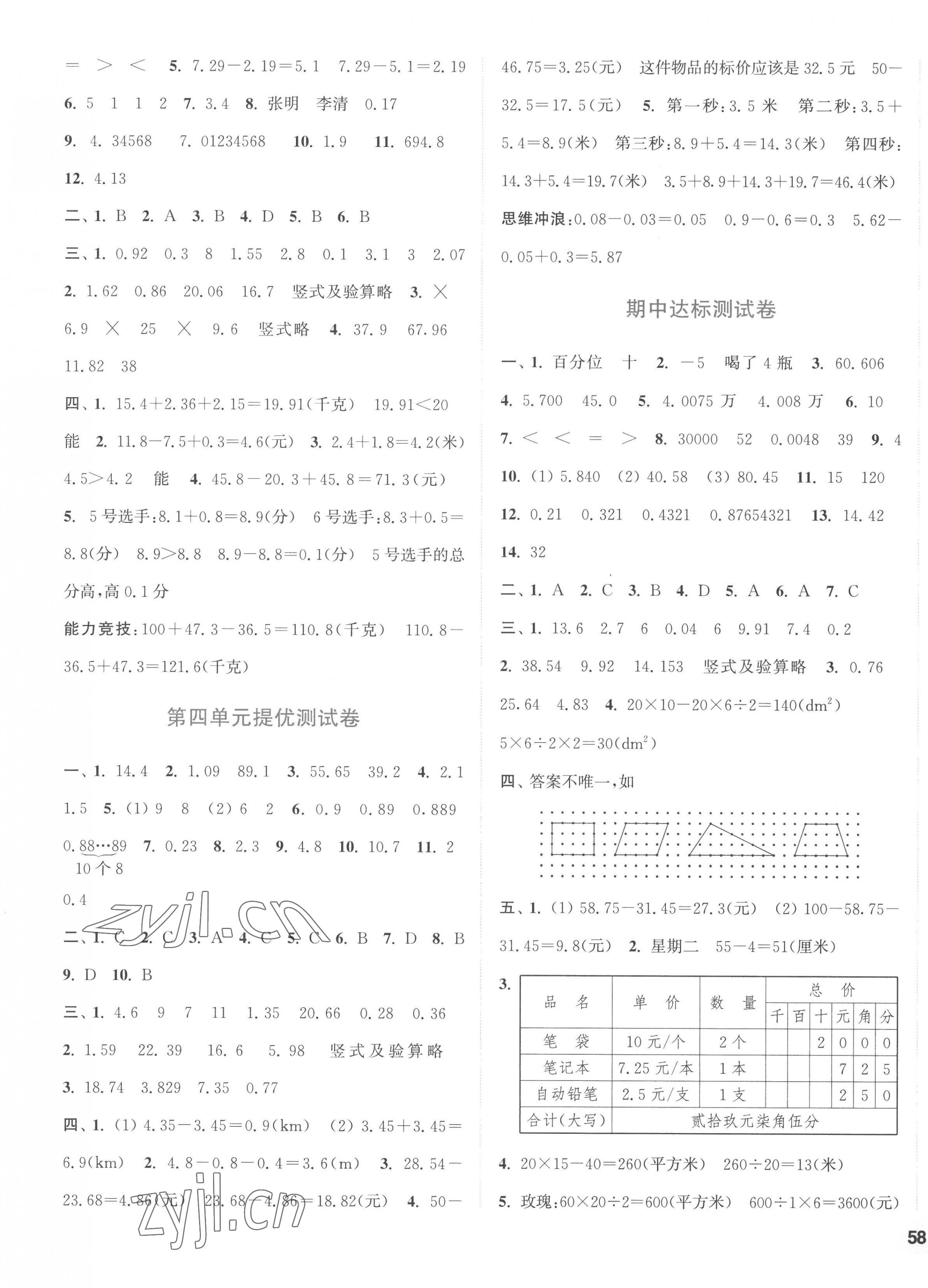 2022年通城學典卷典五年級數(shù)學上冊蘇教版 第3頁