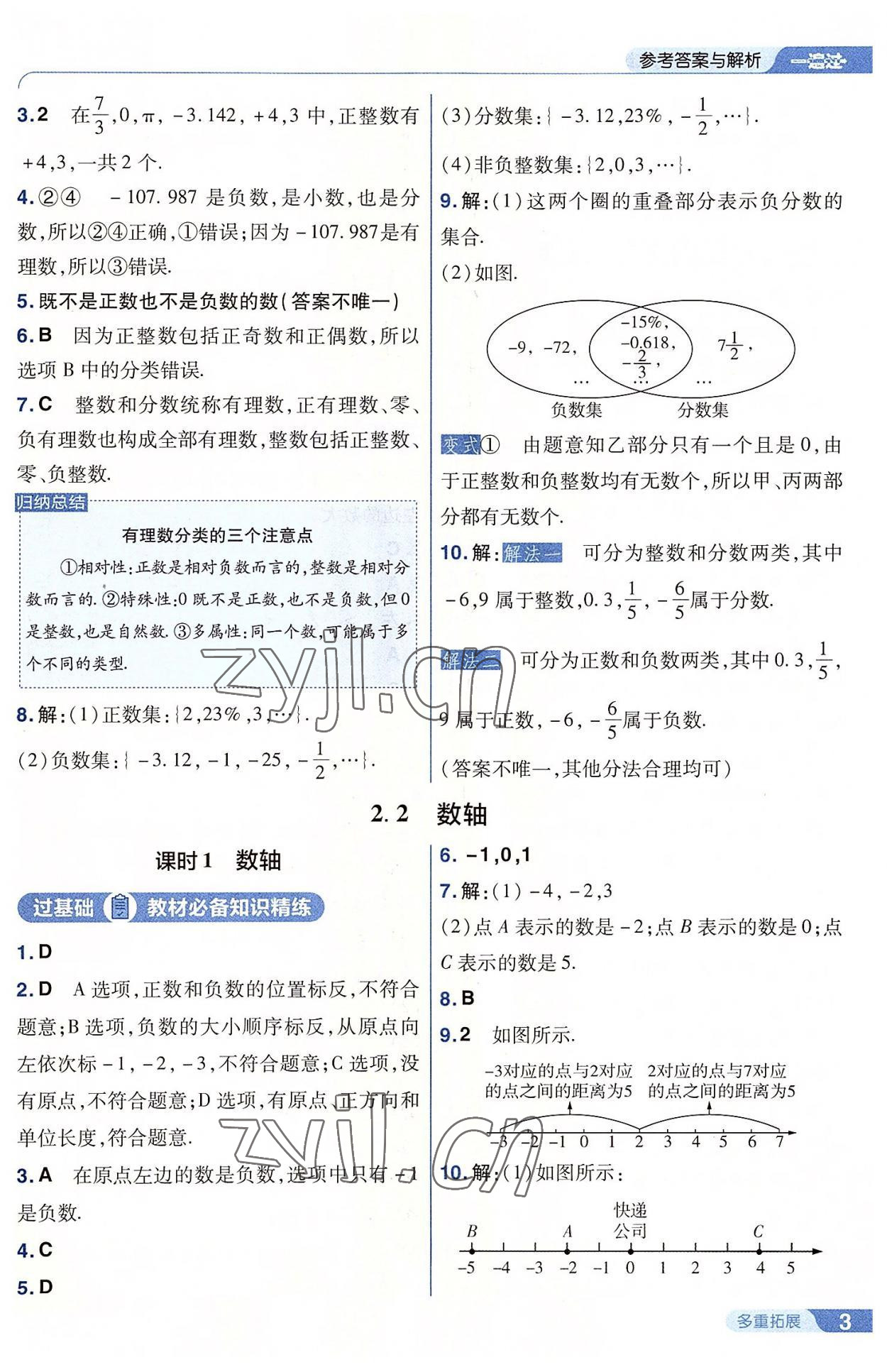 2022年一遍過七年級(jí)初中數(shù)學(xué)上冊(cè)華師大版 第3頁(yè)