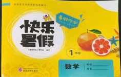 2022年快樂暑假一年級數學武漢大學出版社