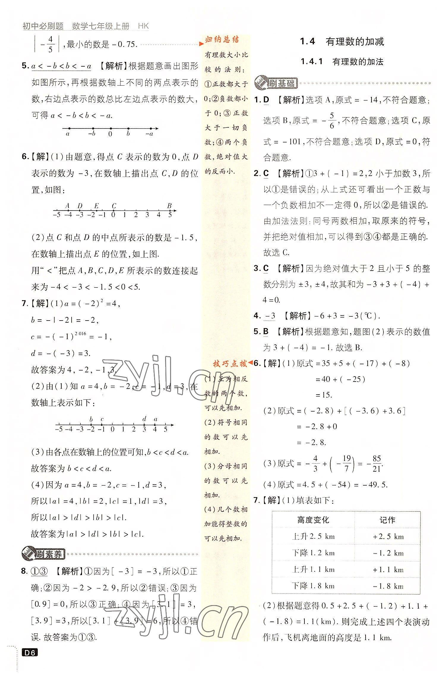 2022年初中必刷题七年级数学上册沪科版 第6页