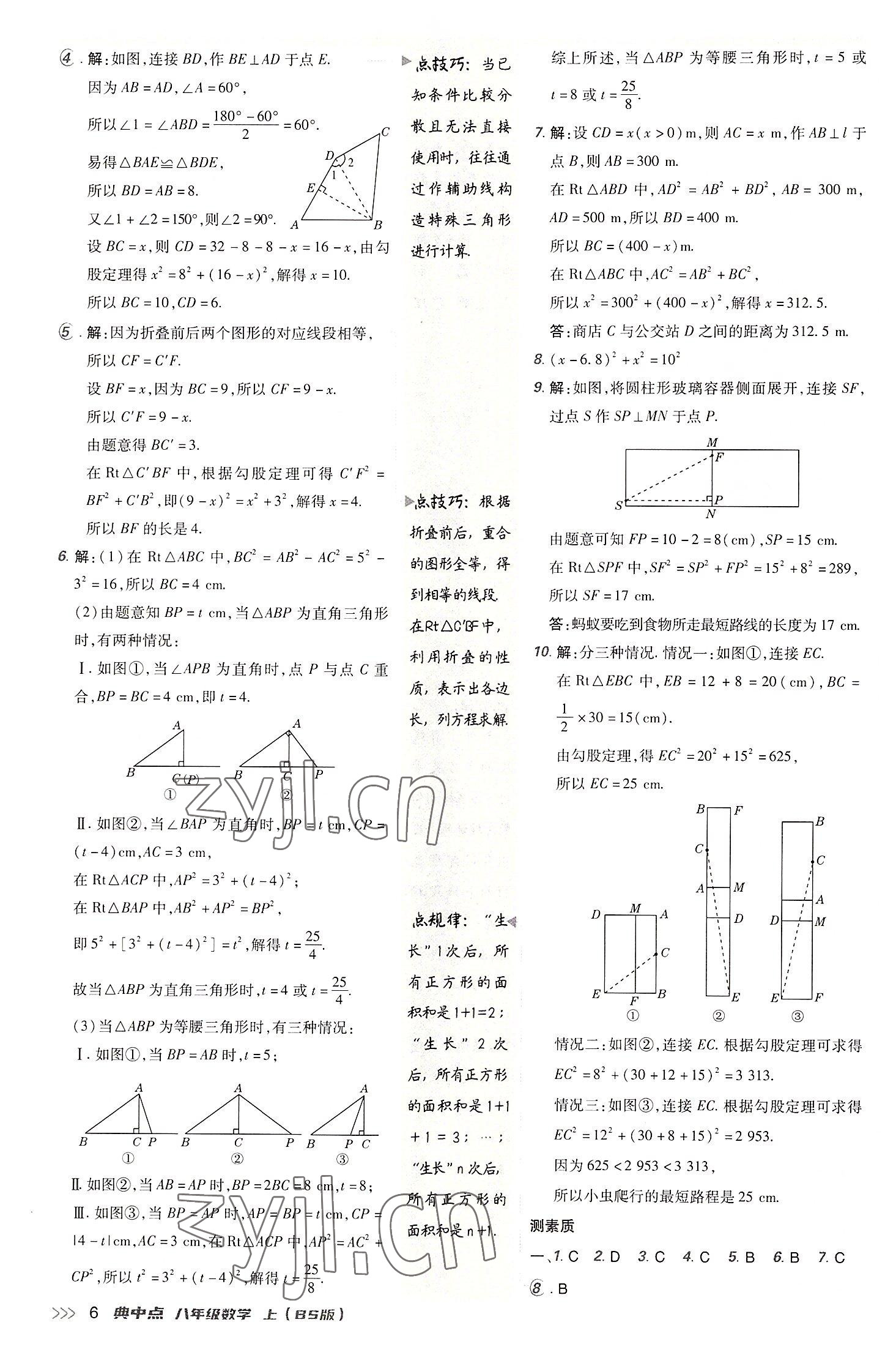 2022年綜合應(yīng)用創(chuàng)新題典中點(diǎn)八年級數(shù)學(xué)上冊北師大版 第5頁