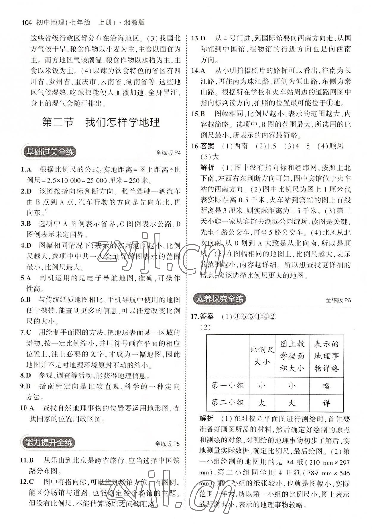 2022年5年中考3年模擬七年級(jí)地理上冊(cè)湘教版 第2頁(yè)