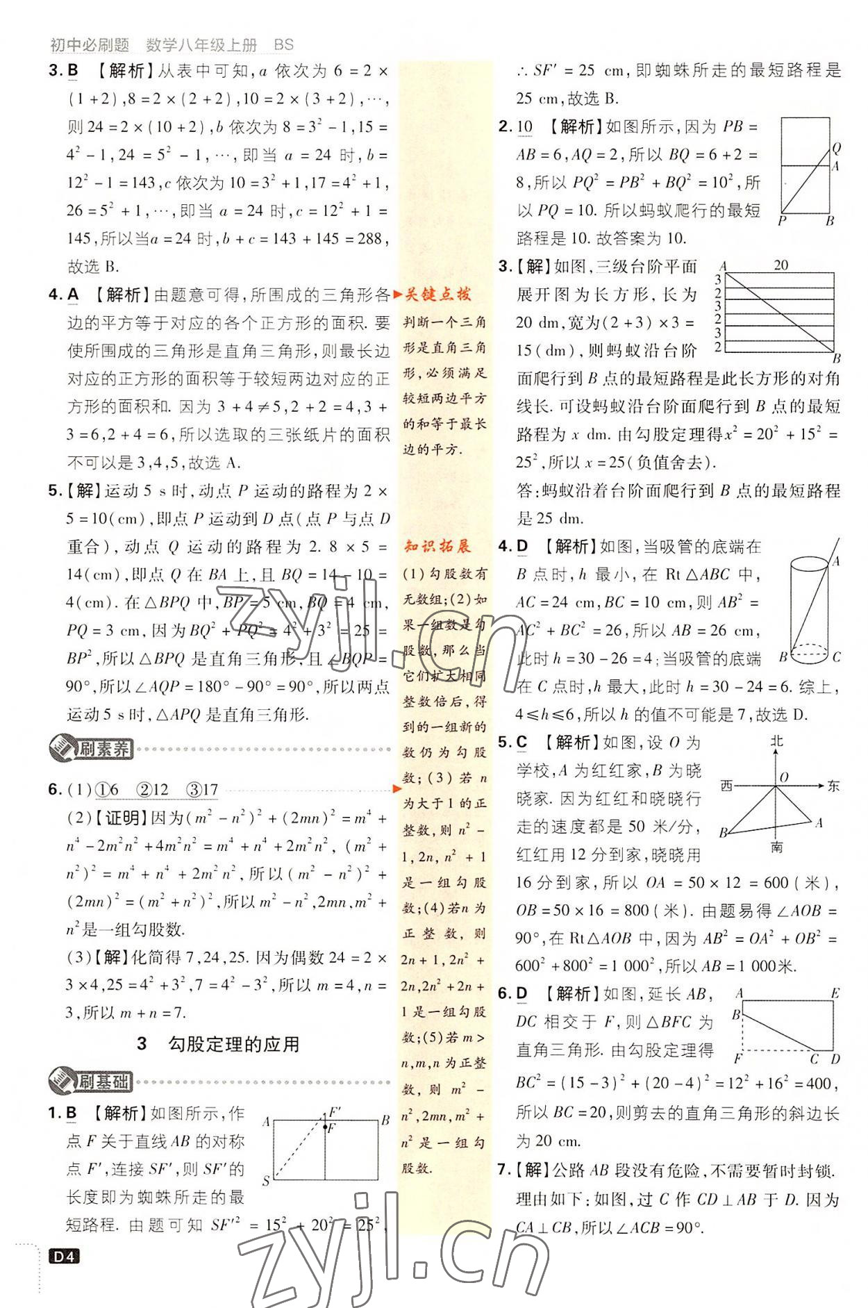 2022年初中必刷题八年级数学上册北师大版 第4页