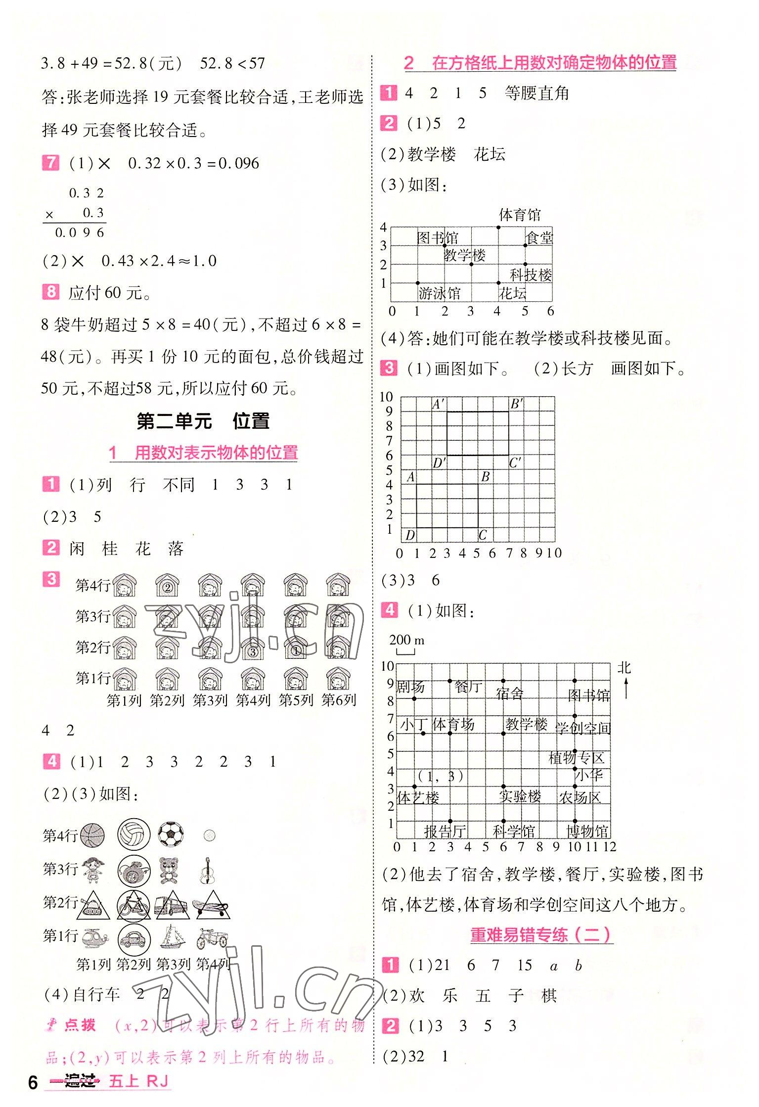 2022年一遍過五年級小學(xué)數(shù)學(xué)上冊人教版 第6頁