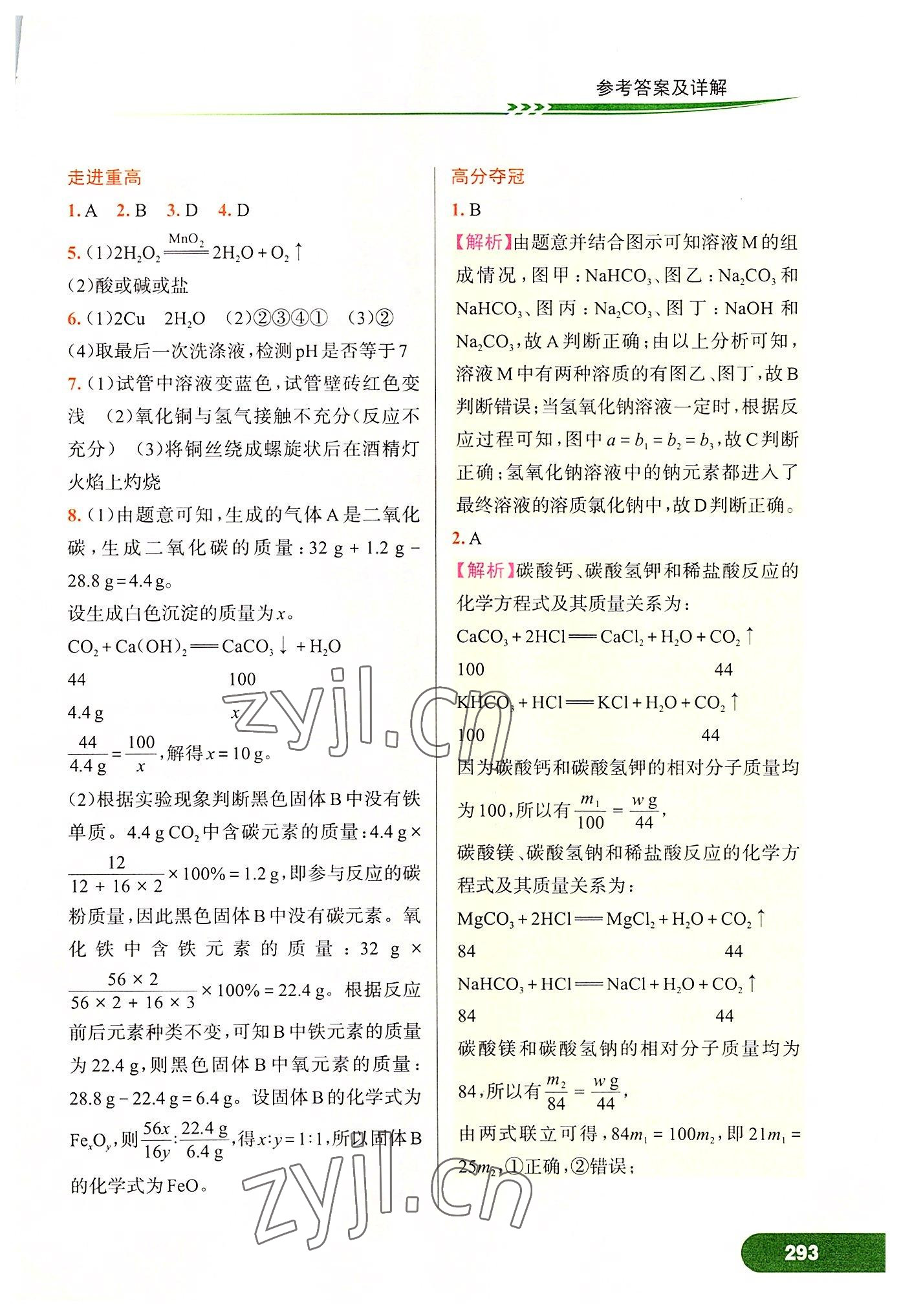 2022年走進重高培優(yōu)講義九年級科學(xué)全一冊浙教版 第9頁