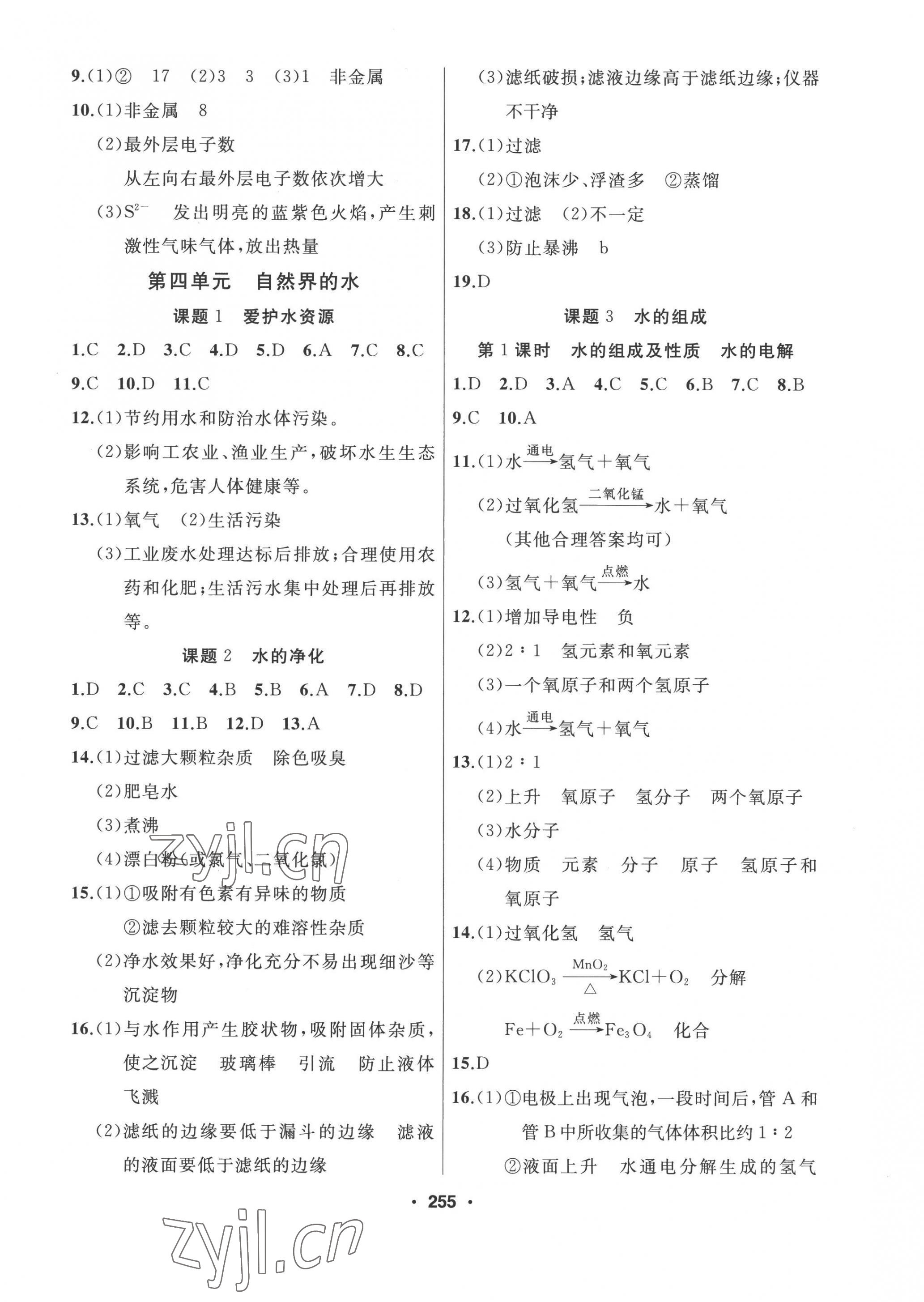 2022年試題優(yōu)化課堂同步九年級(jí)化學(xué)上冊(cè)人教版 第5頁